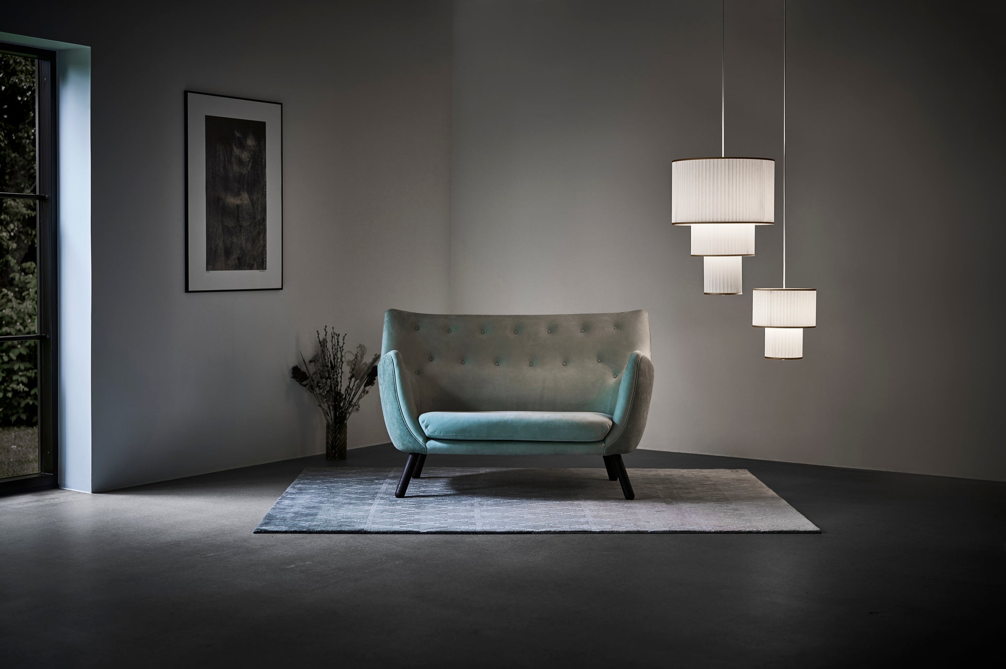 Hanging Lamp MODEL 112 PLIVELLO white with gold