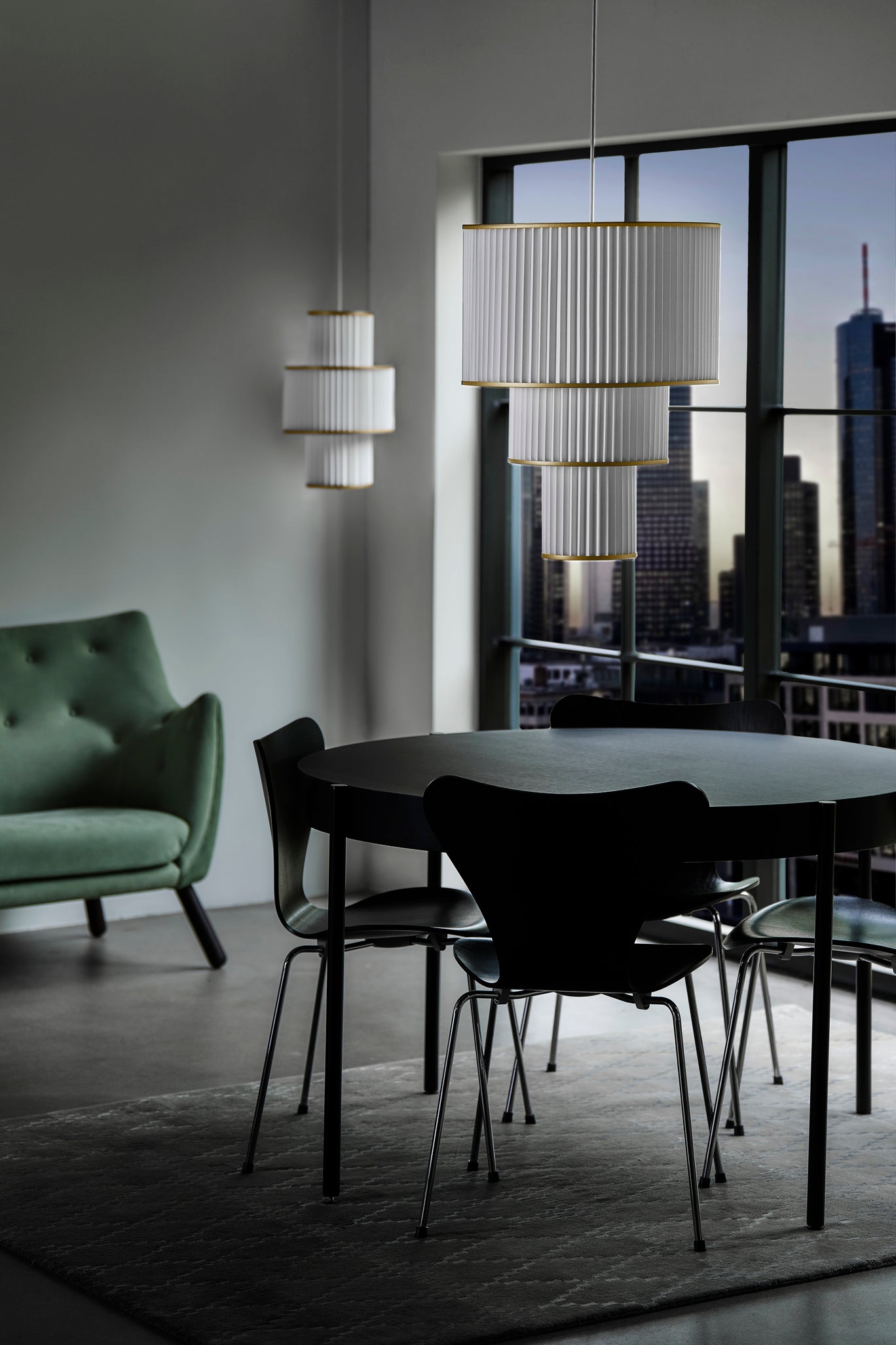 Hanging Lamp MODEL 112 PLIVELLO white with gold