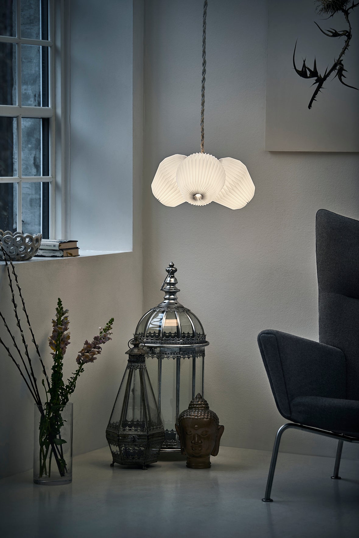 Hanging Lamp MODEL 130 BOUQUET 3 white