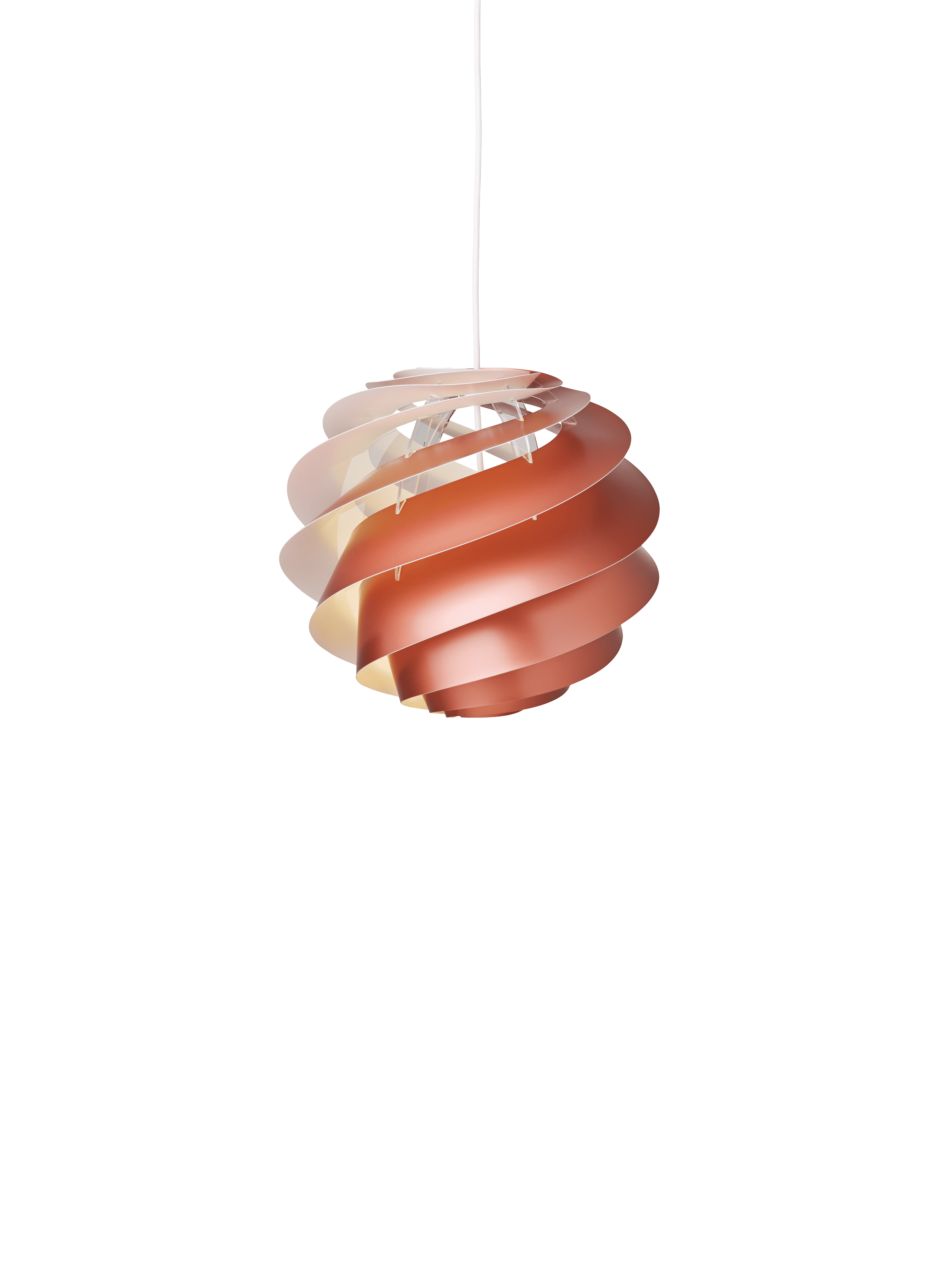 Hanging Lamp MODEL 1313 SWIRL 3 Copper