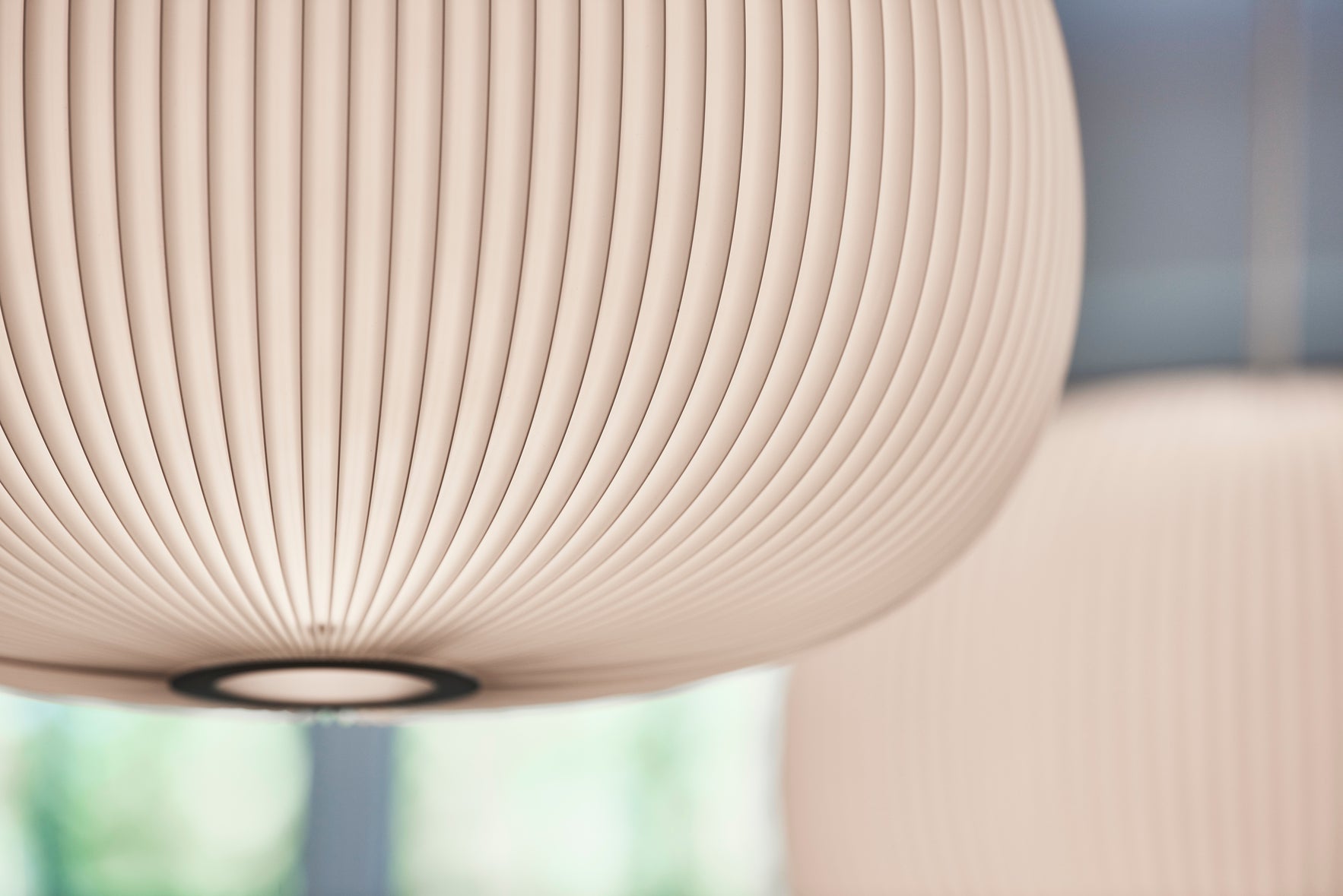Hanging Lamp MODEL 132 LAMELLA 1 white with black finish