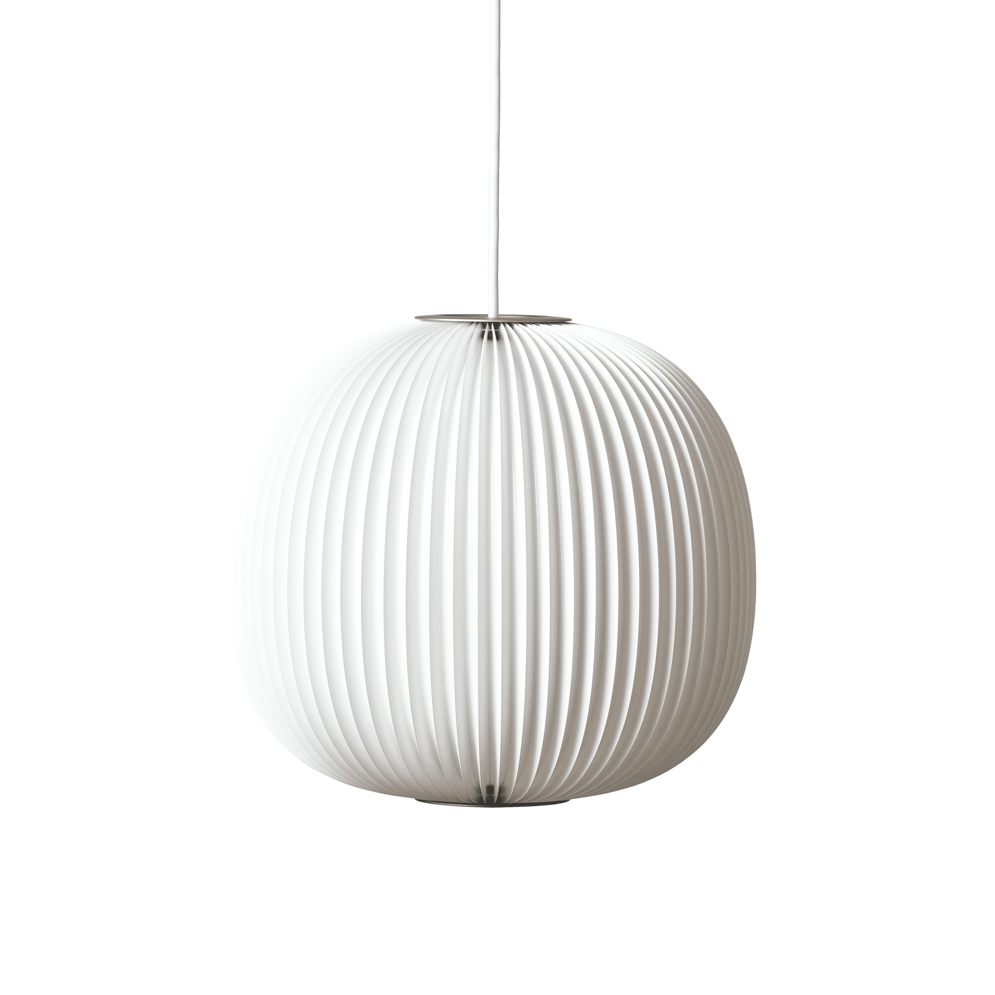 Hanging Lamp MODEL 134 LAMELLA 3 white with silver finish