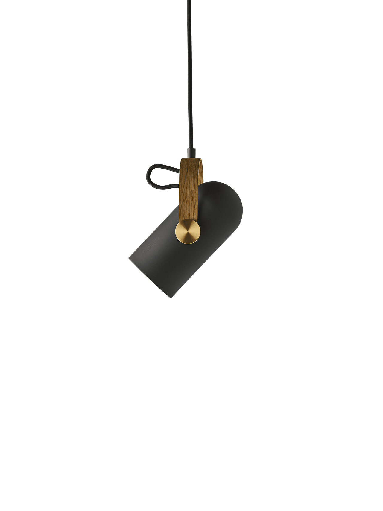 Hanging Lamp MODEL 162 CARRONADE II black with gold