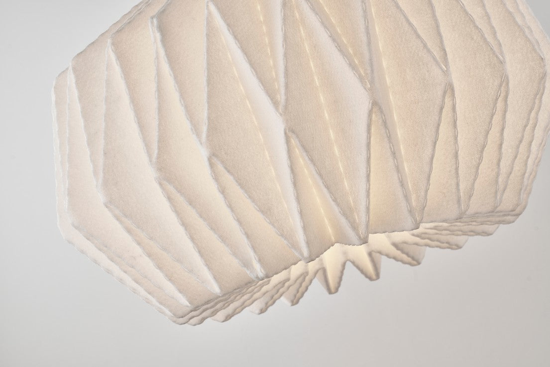 Hanging Lamp MODEL 164 SOFTLY PLEATED white