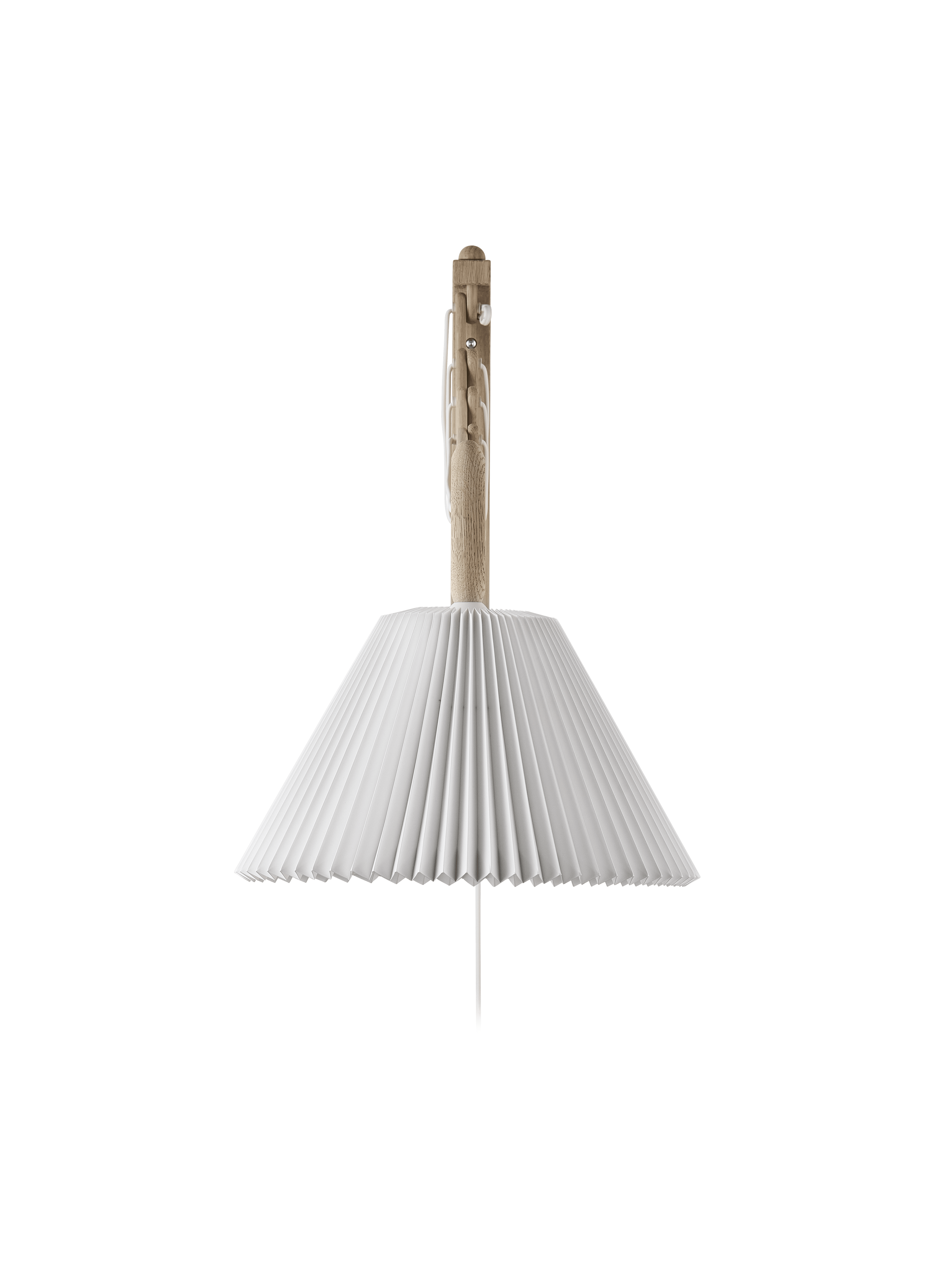 Wall lamp MODEL 233 2/21 SAX white with a light oak base