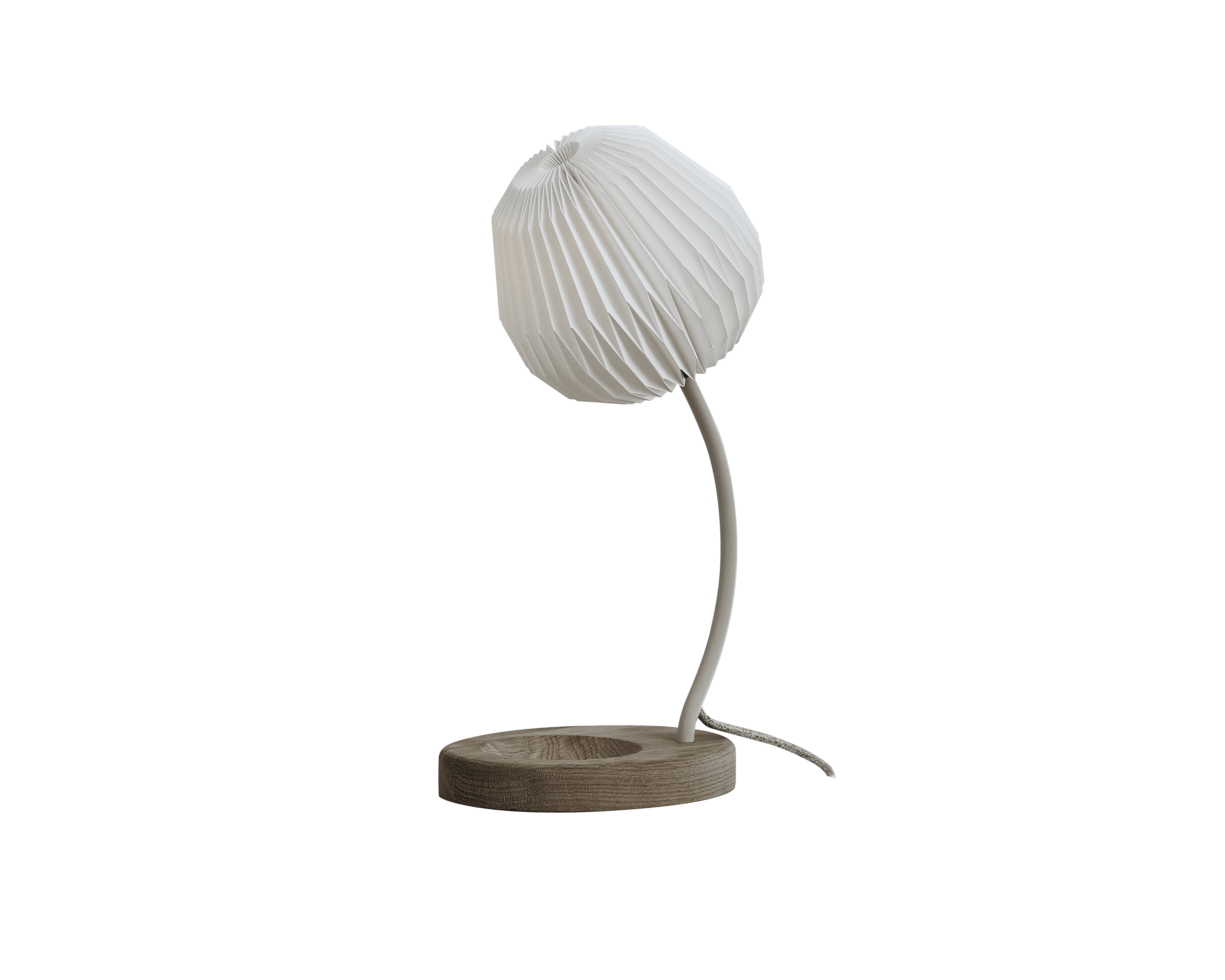 Table lamp MODEL 328 white with oak base
