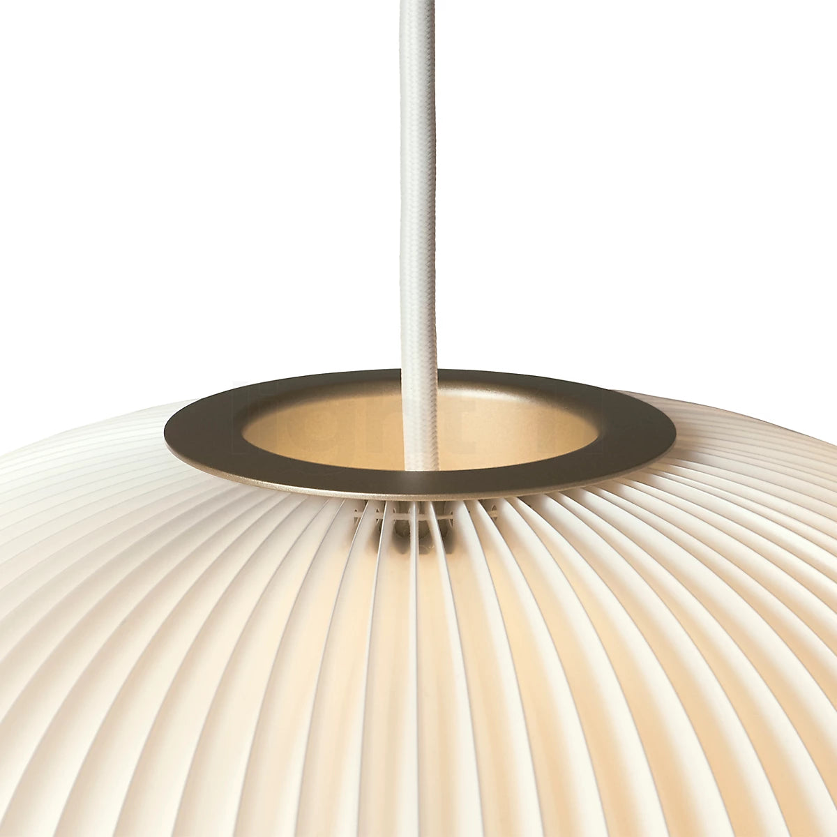 Hanging Lamp MODEL 135 LAMELLA 4 white with gold detail