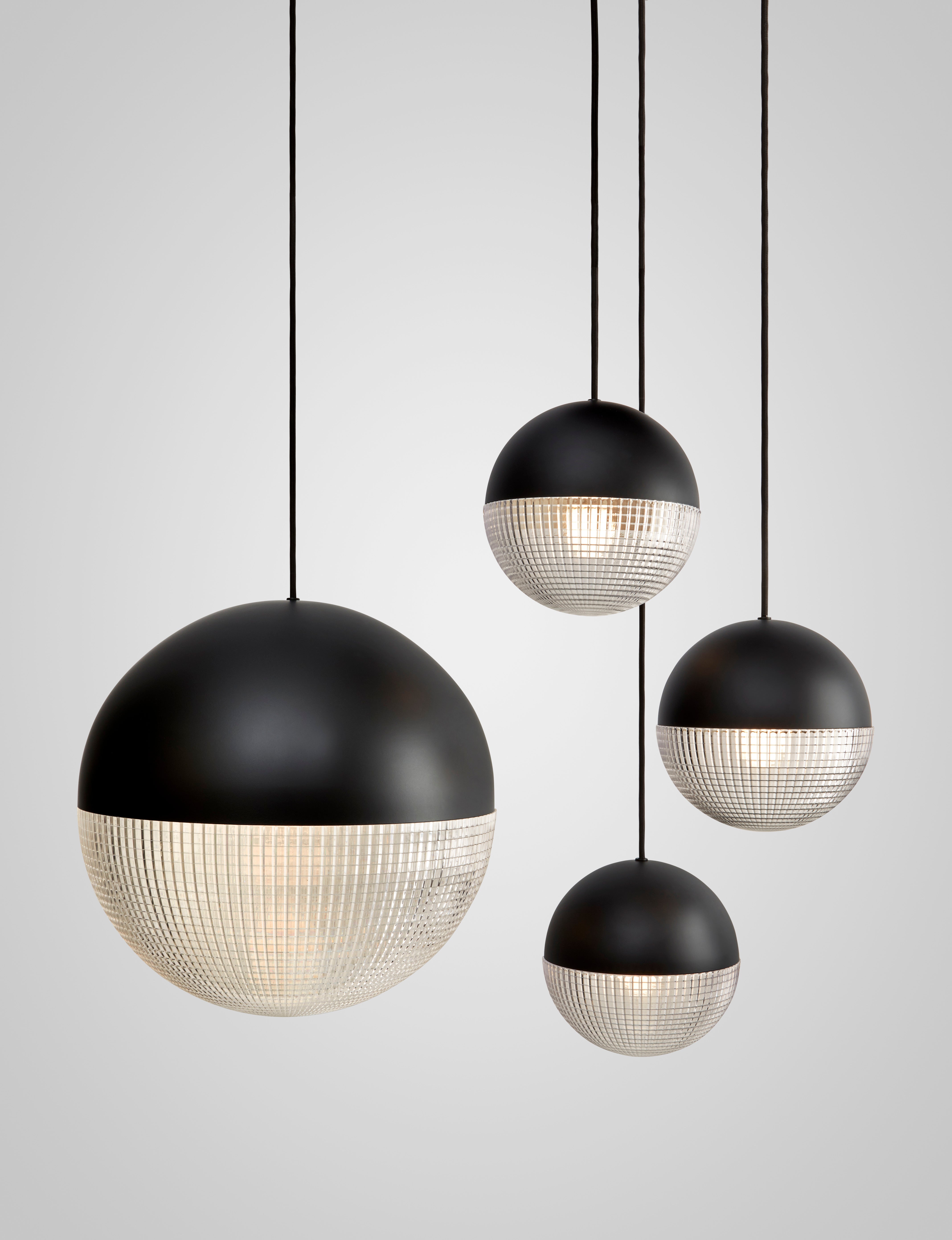 LENS FLAIR Pendant Lamp in Matte Black