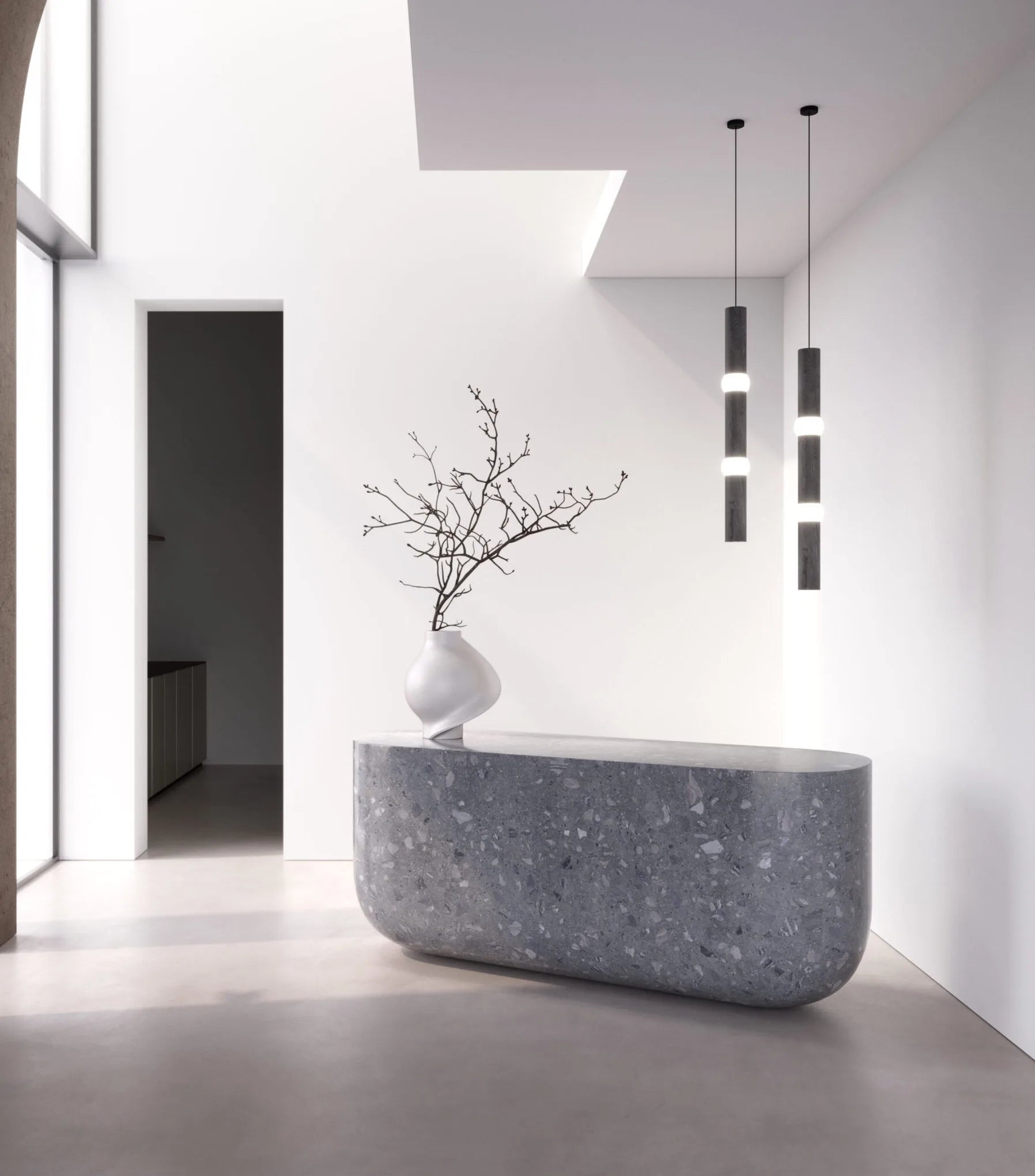 LIGHTBONE pendant lamp black oak