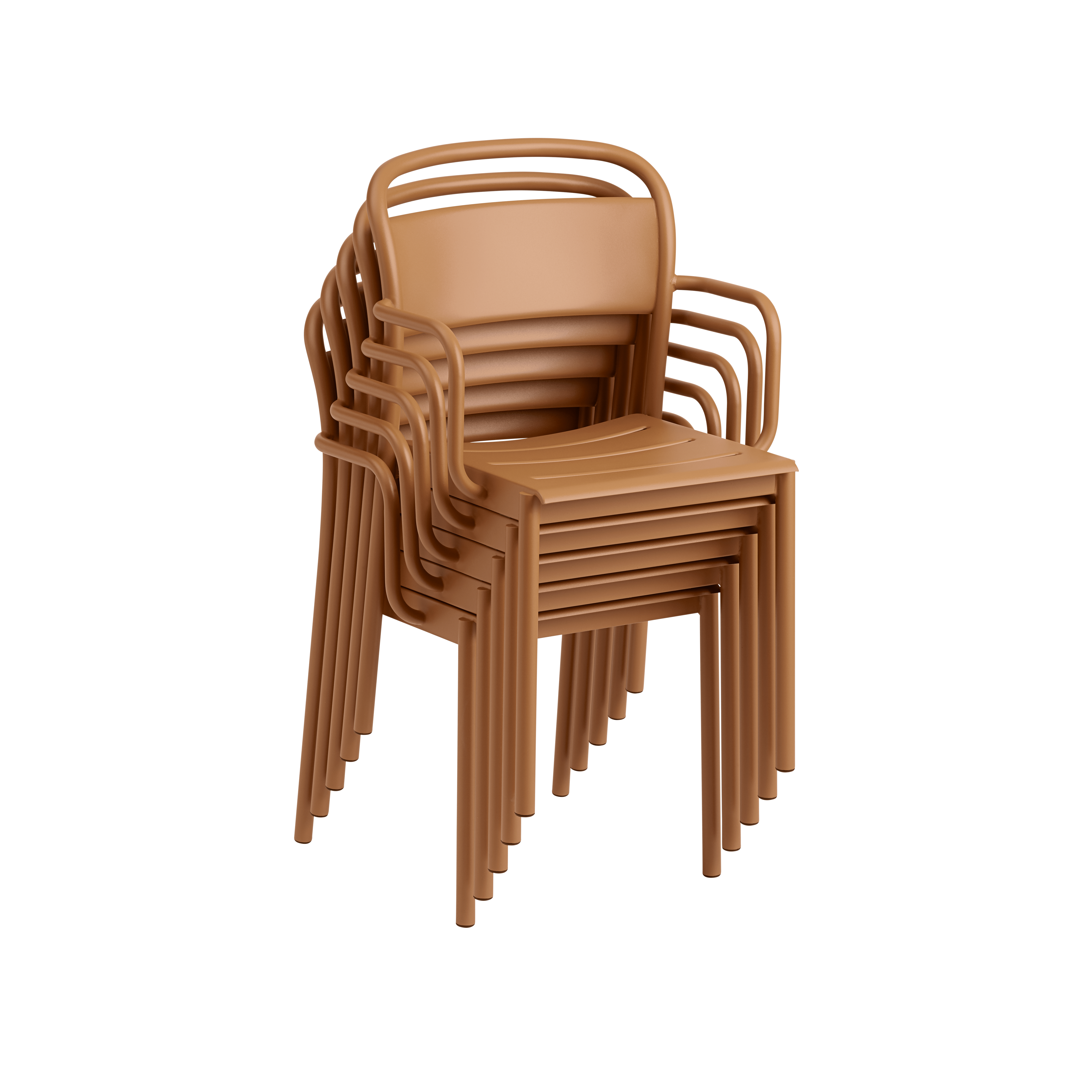 LINEAR Outdoor Armchair Orange Steel