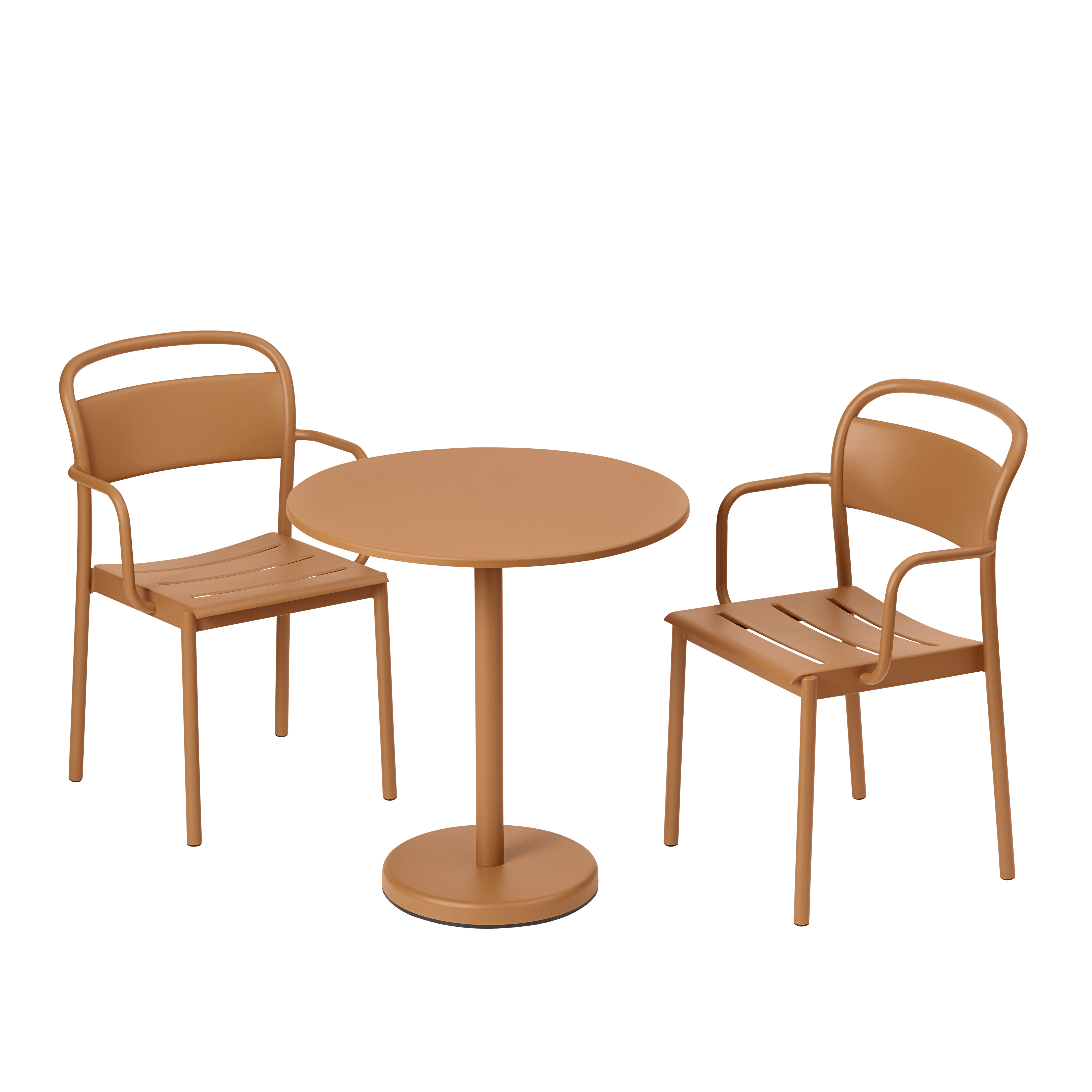 LINEAR Outdoor Armchair Orange Steel