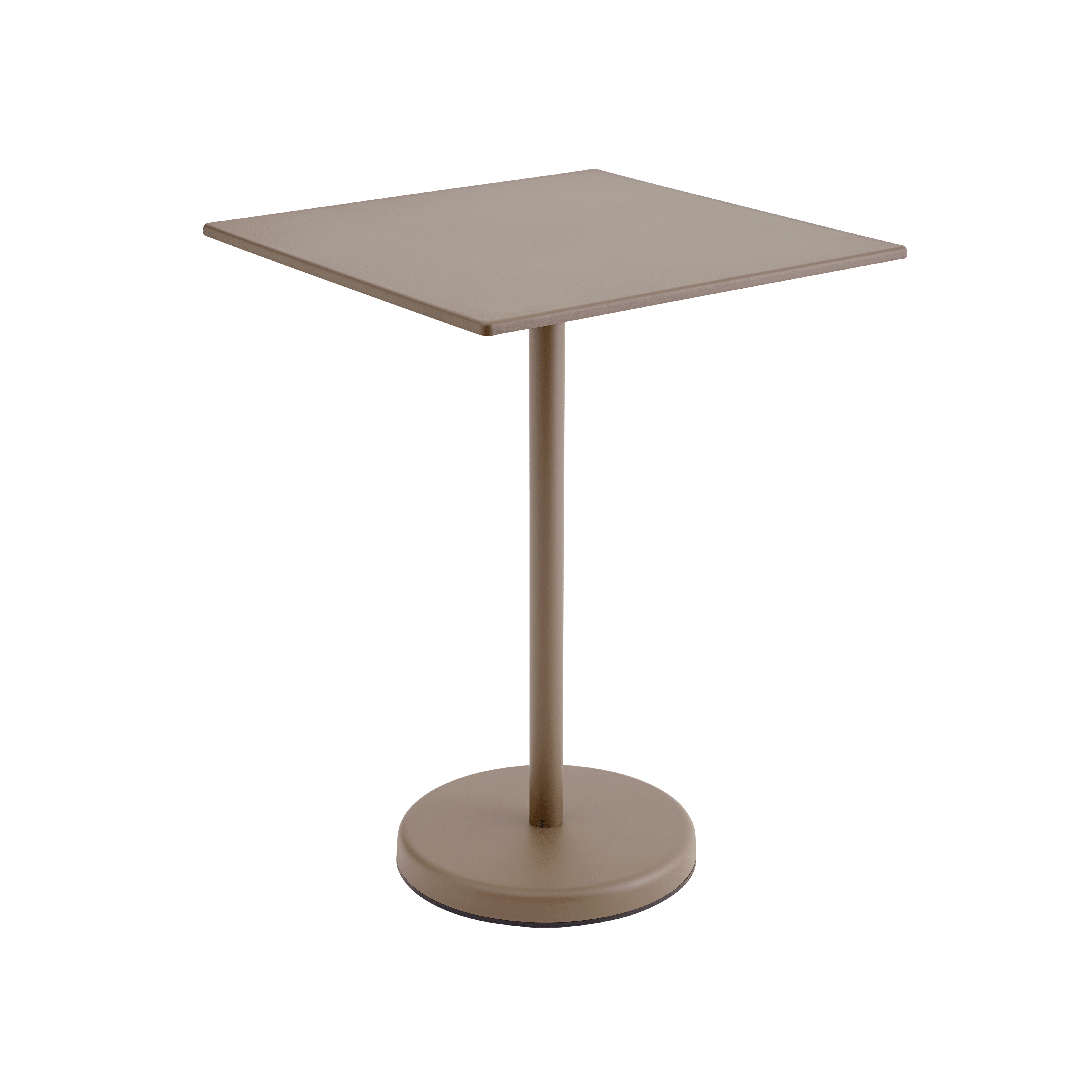 Outdoor bar table LINEAR taupe steel