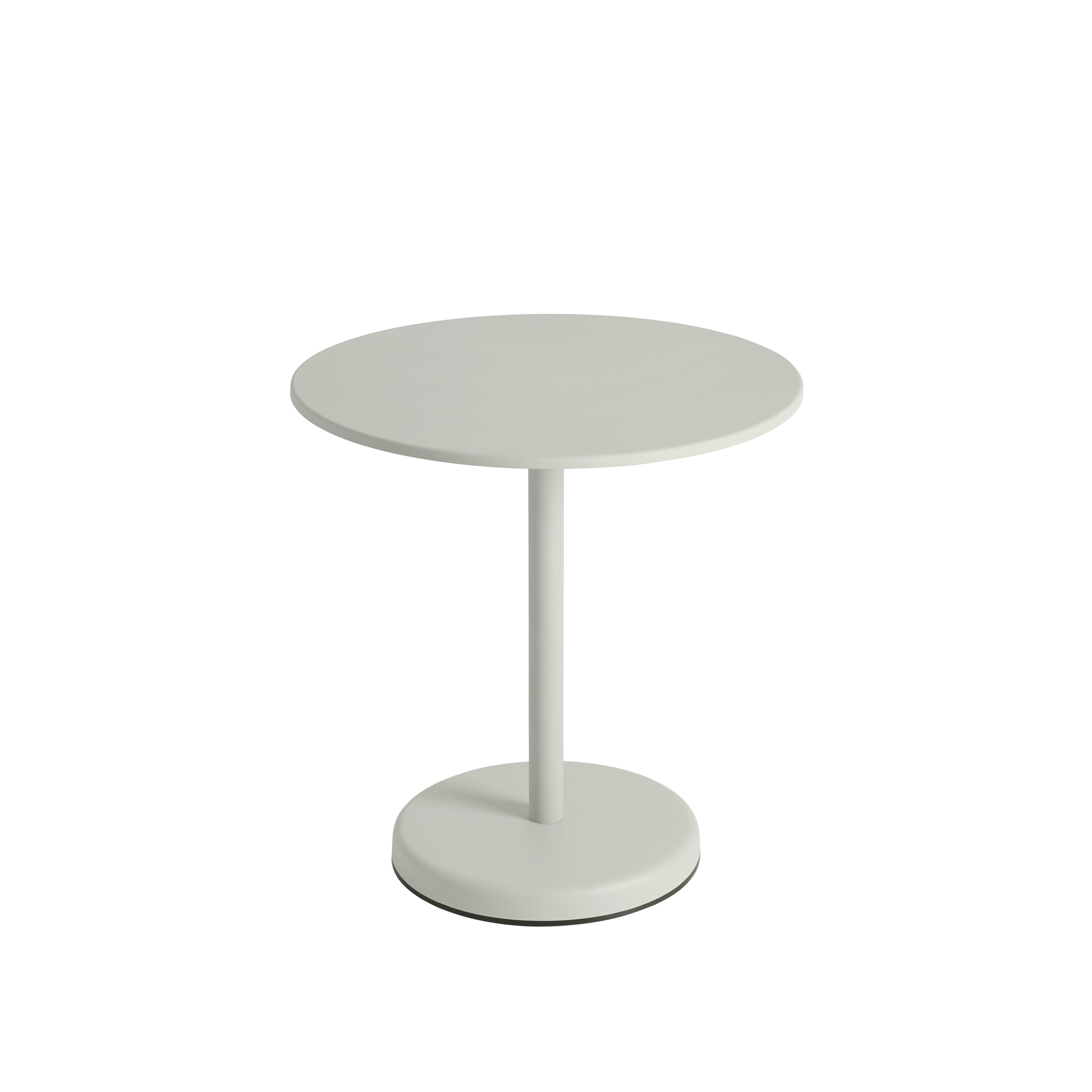 Round outdoor bar table LINEAR gray steel