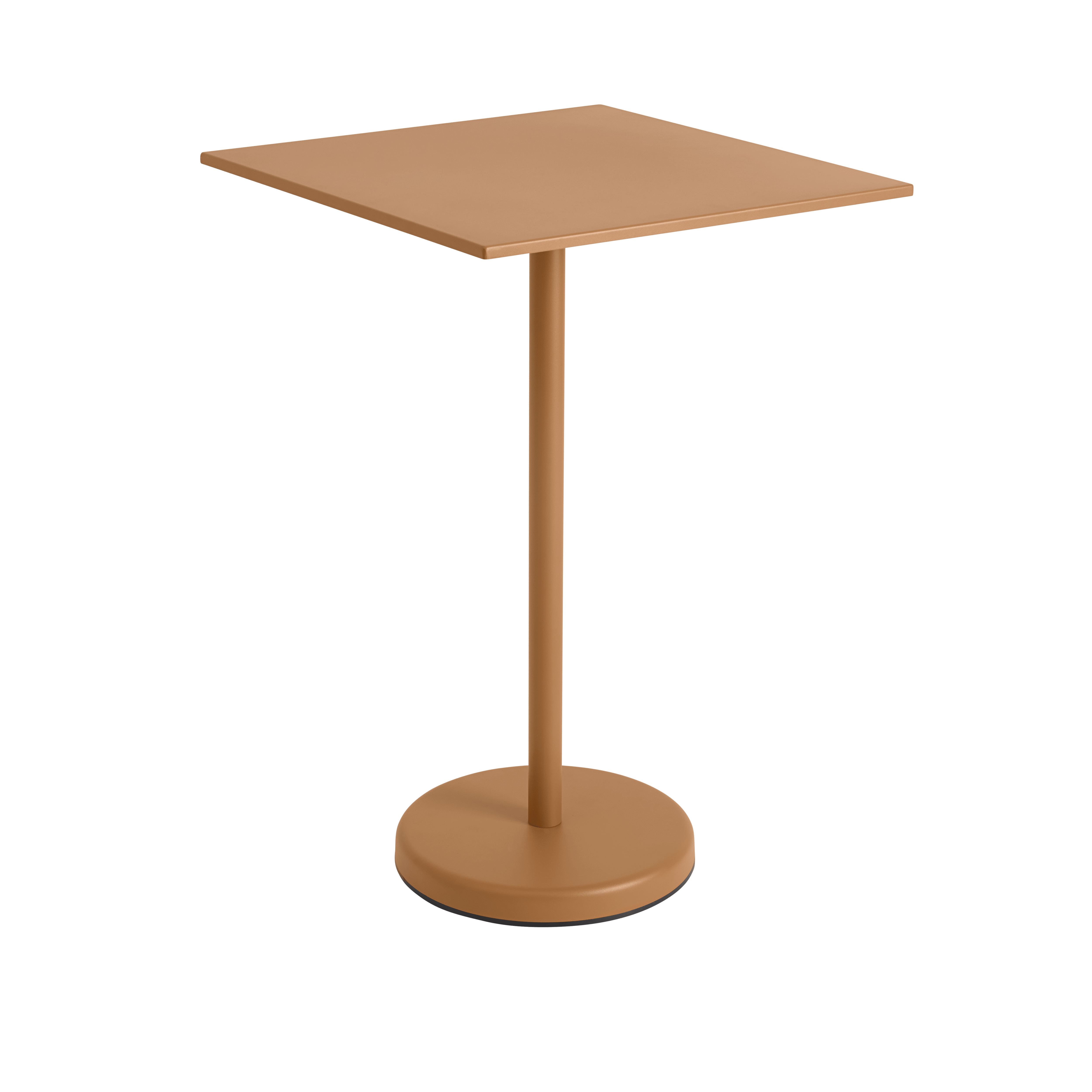 Outdoor bar table LINEAR orange steel