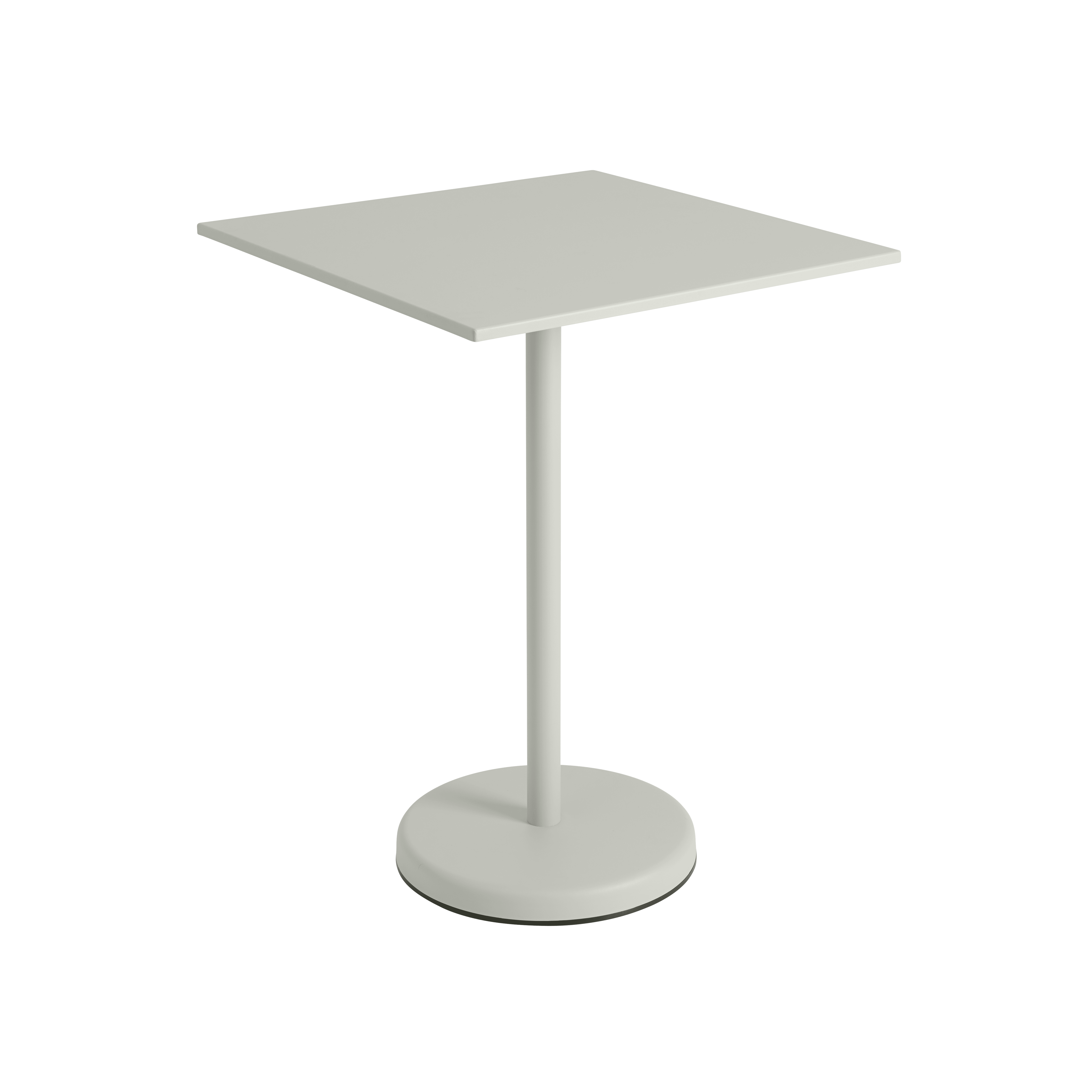 Outdoor bar table LINEAR gray steel