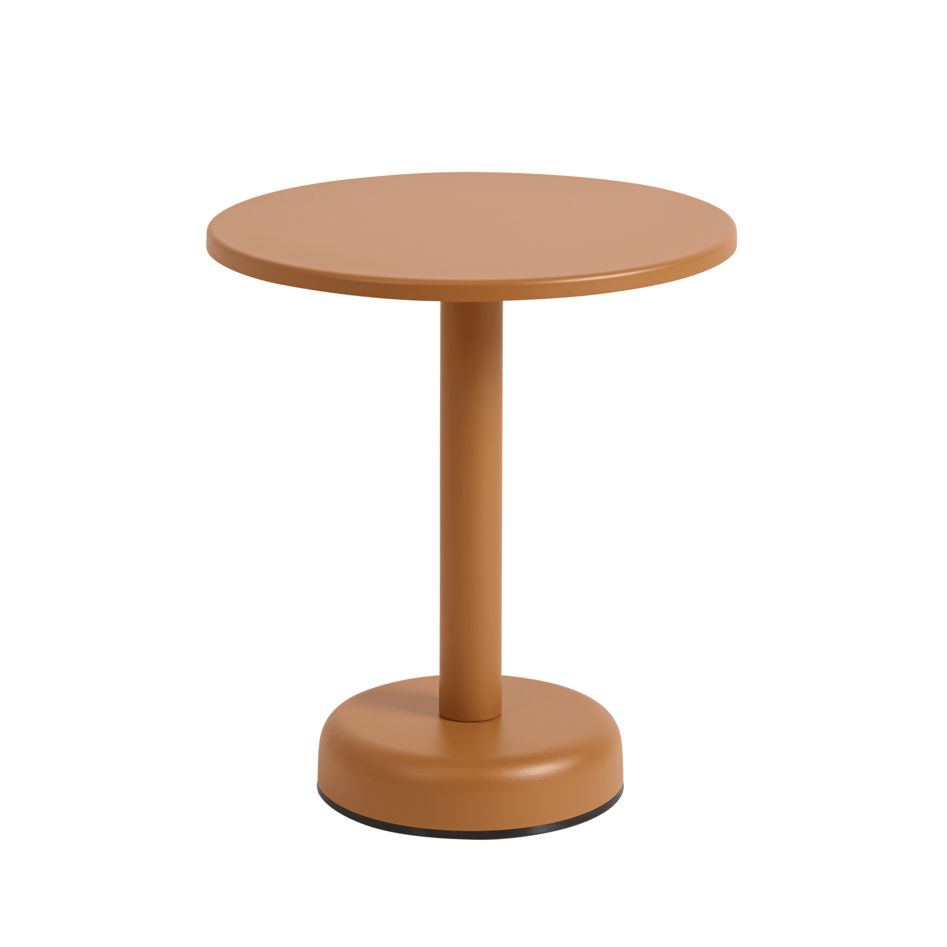 Outdoor side table LINEAR orange steel