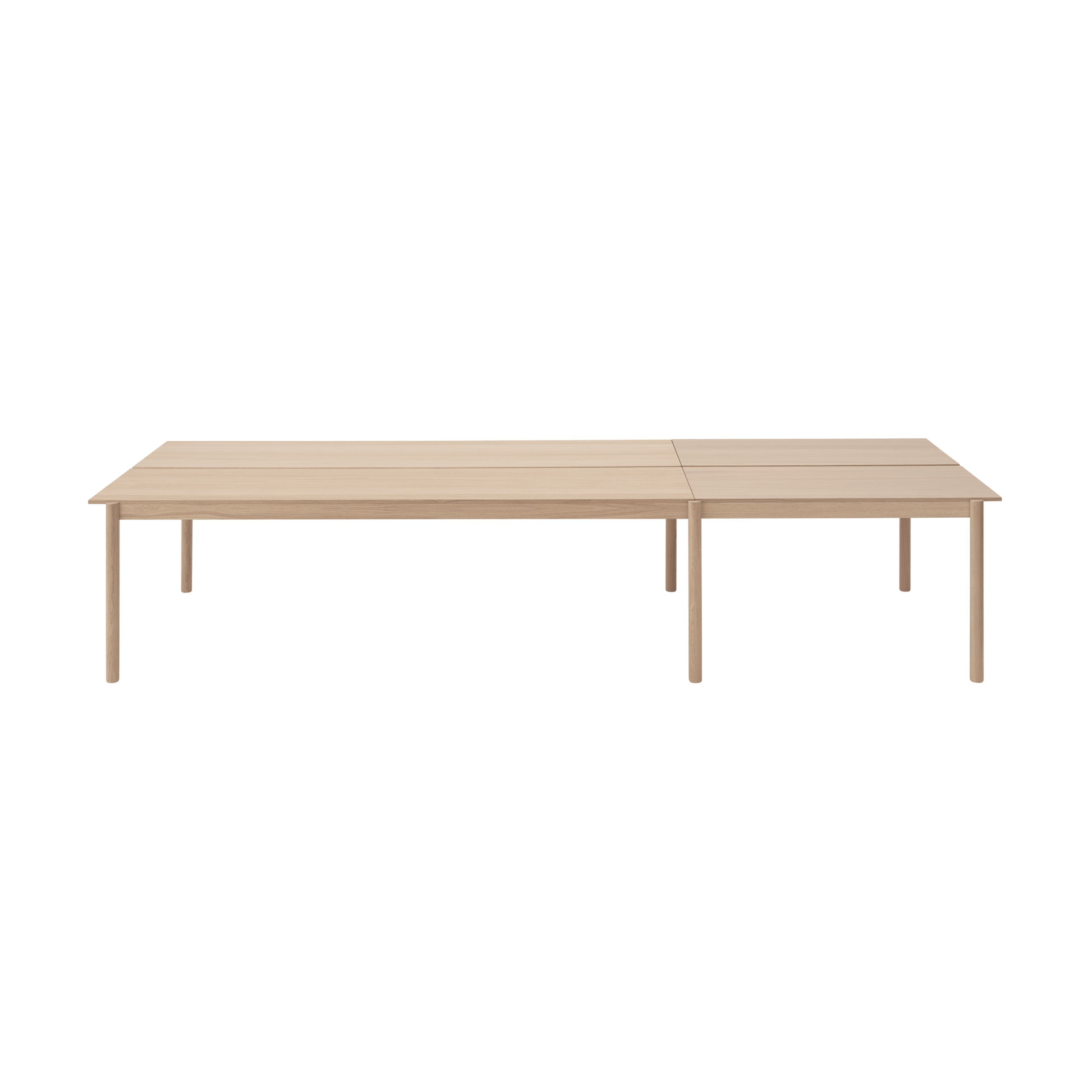 LINEAR SYSTEM Office Table - CONFIGURATION 1 oak veneer