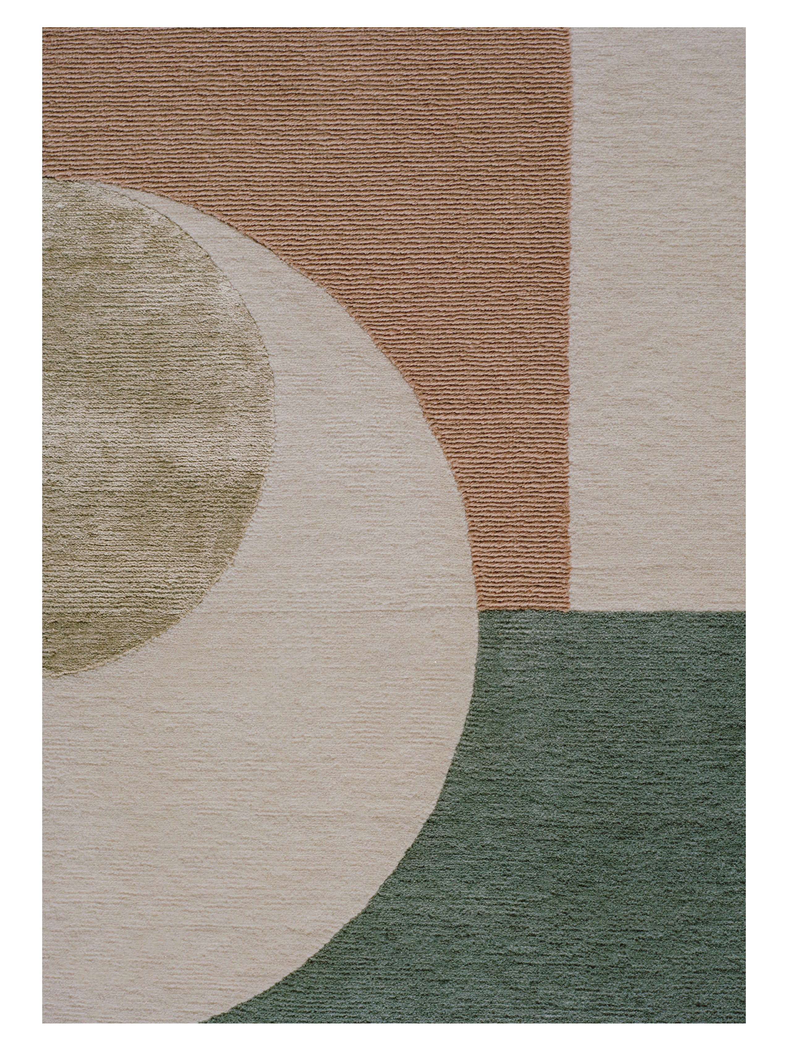 Rundteppich ETERNAL ORB dunkelbeige
