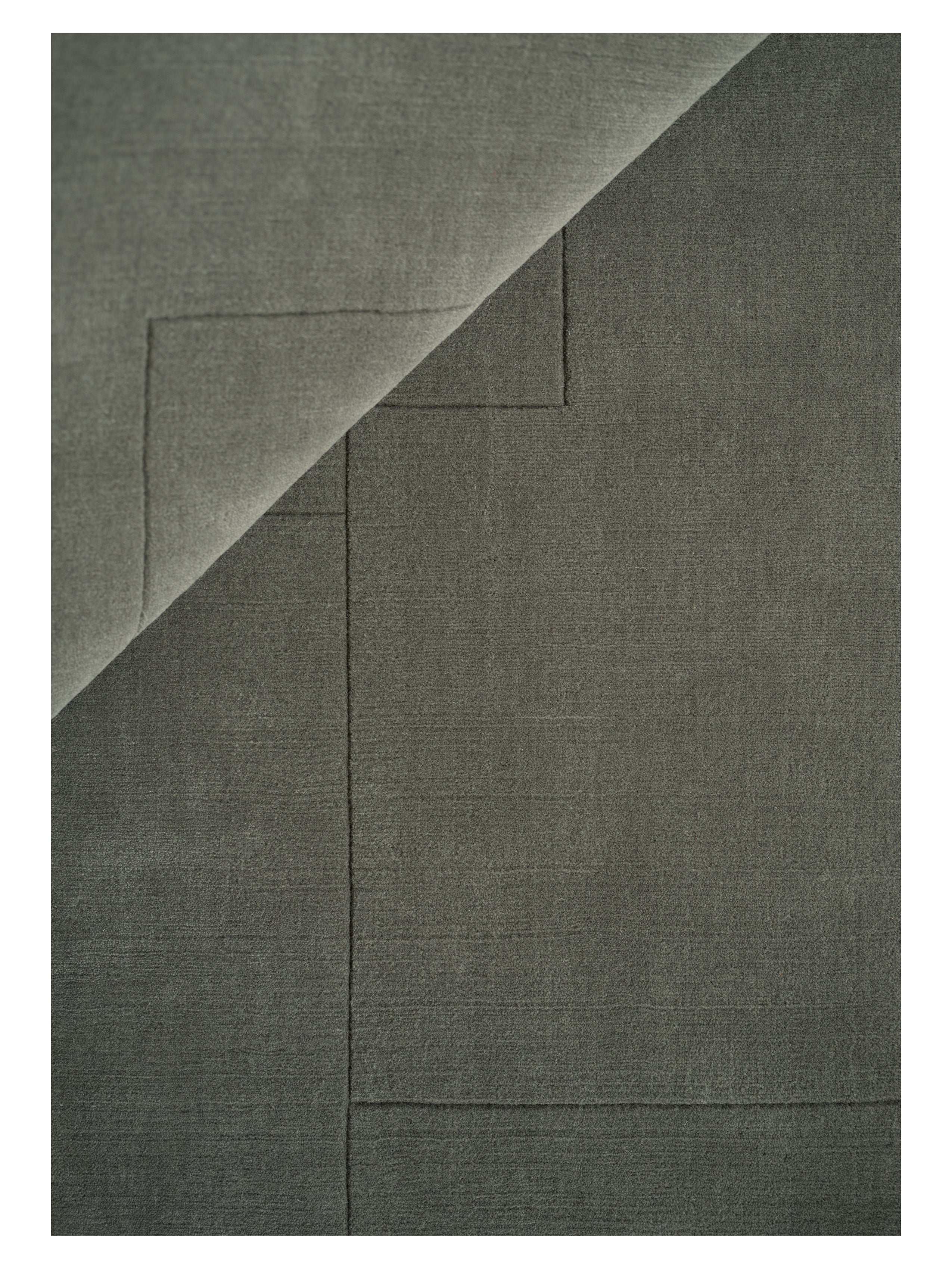 Teppich GEOMETRISCHE MAZE grün Moos