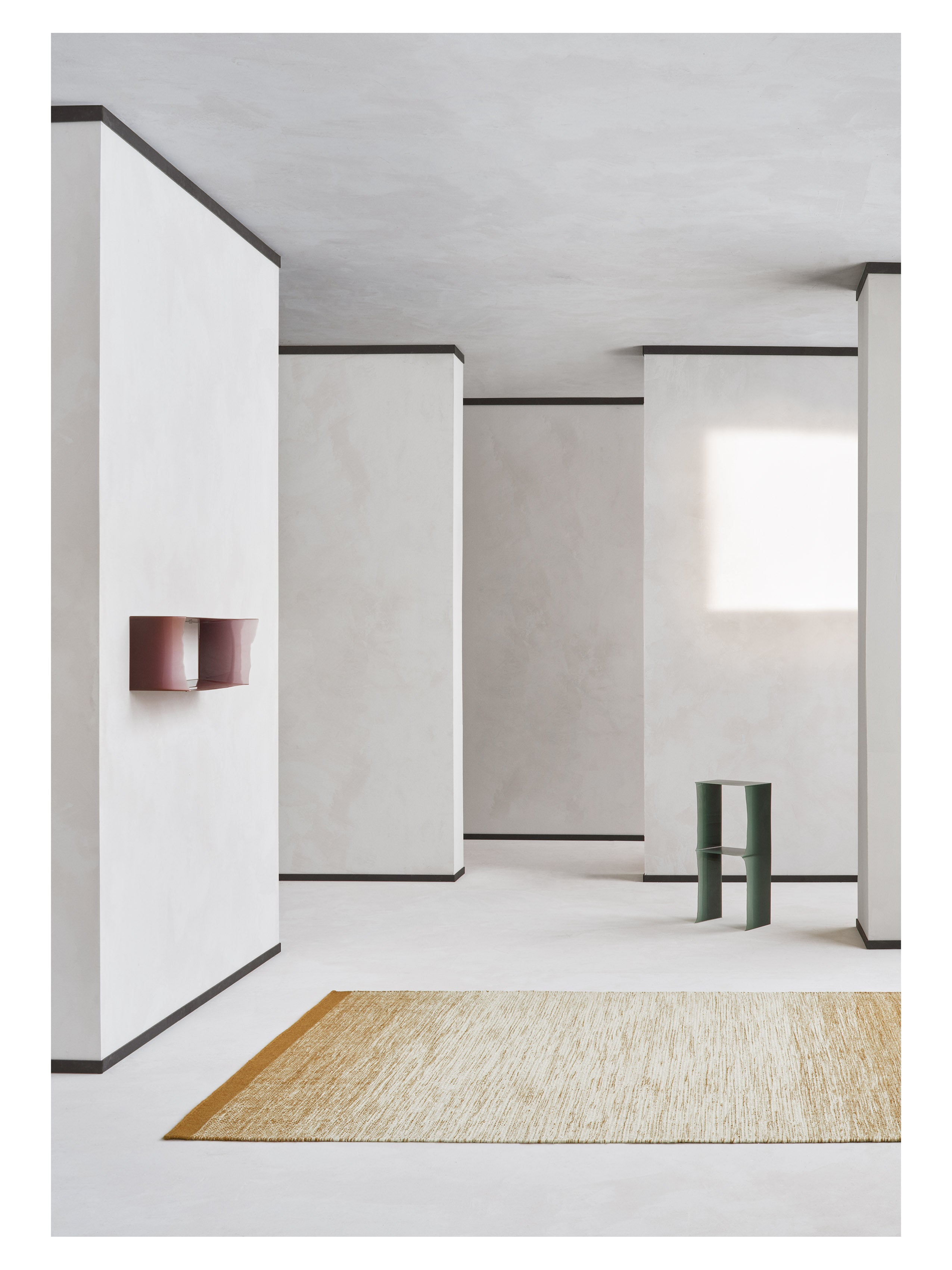 Teppich LULE grün mit beige
