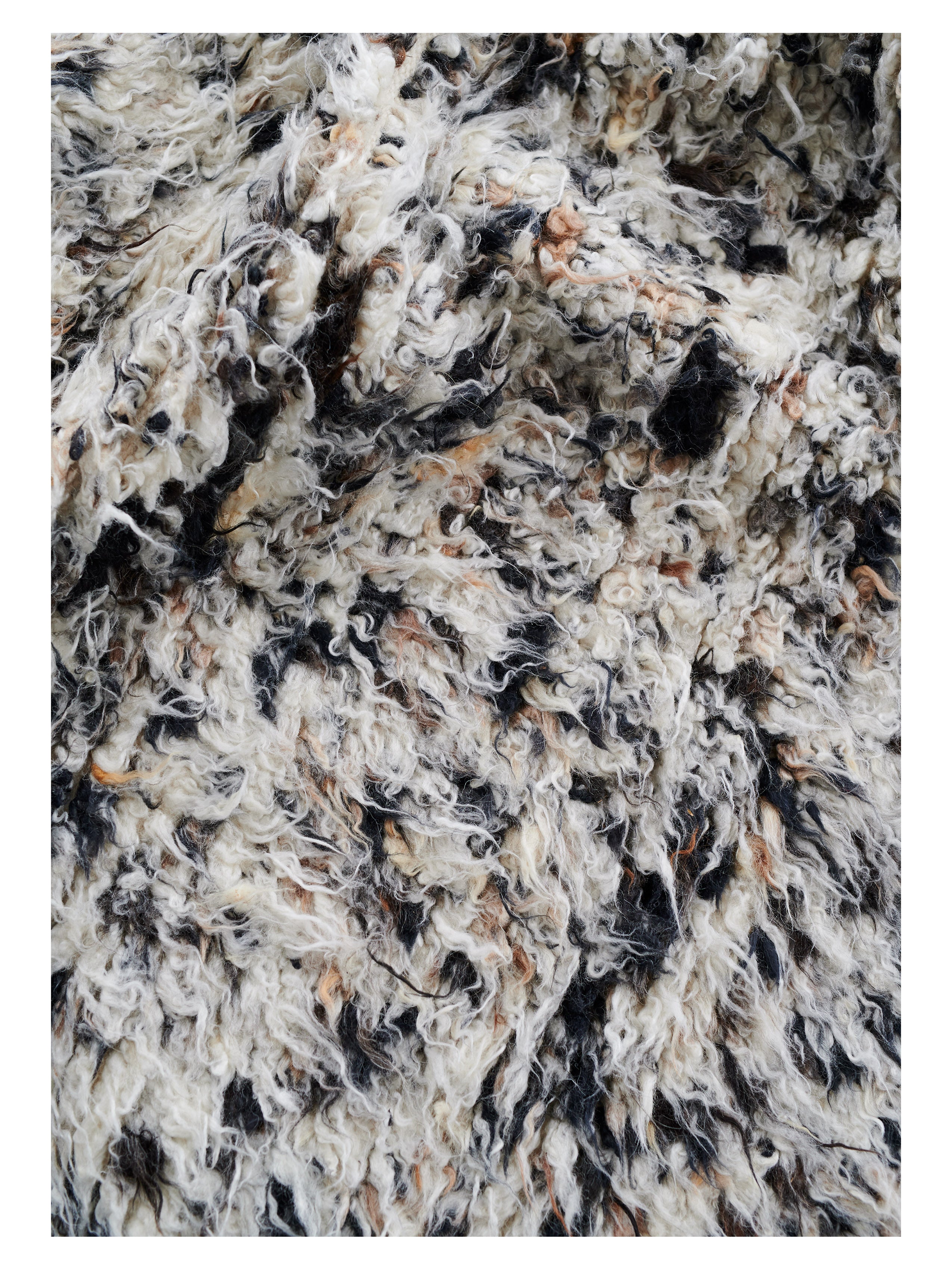 Teppich TURID beige mit Schwarz