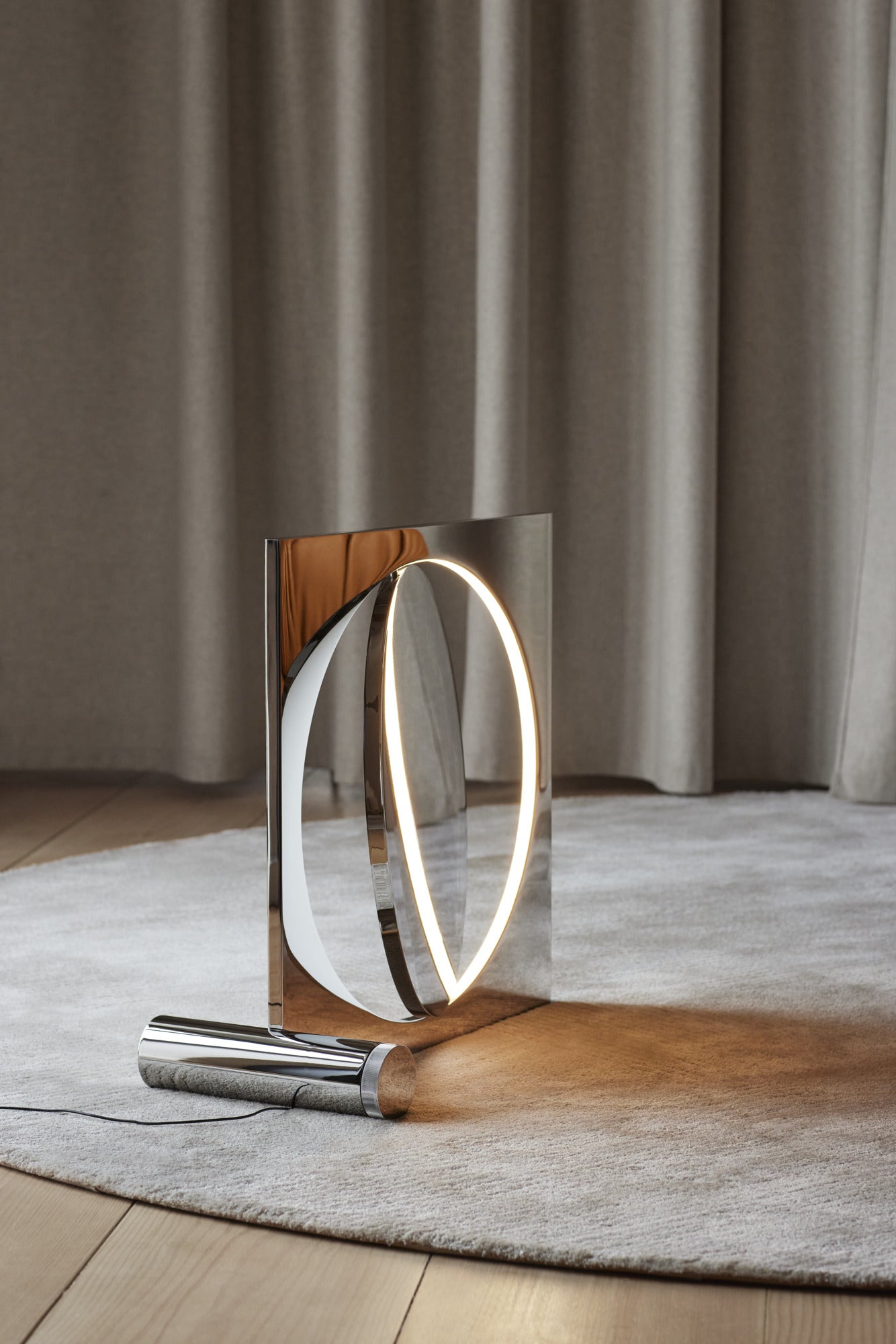 Stehlampe MOONSETTER verchromt