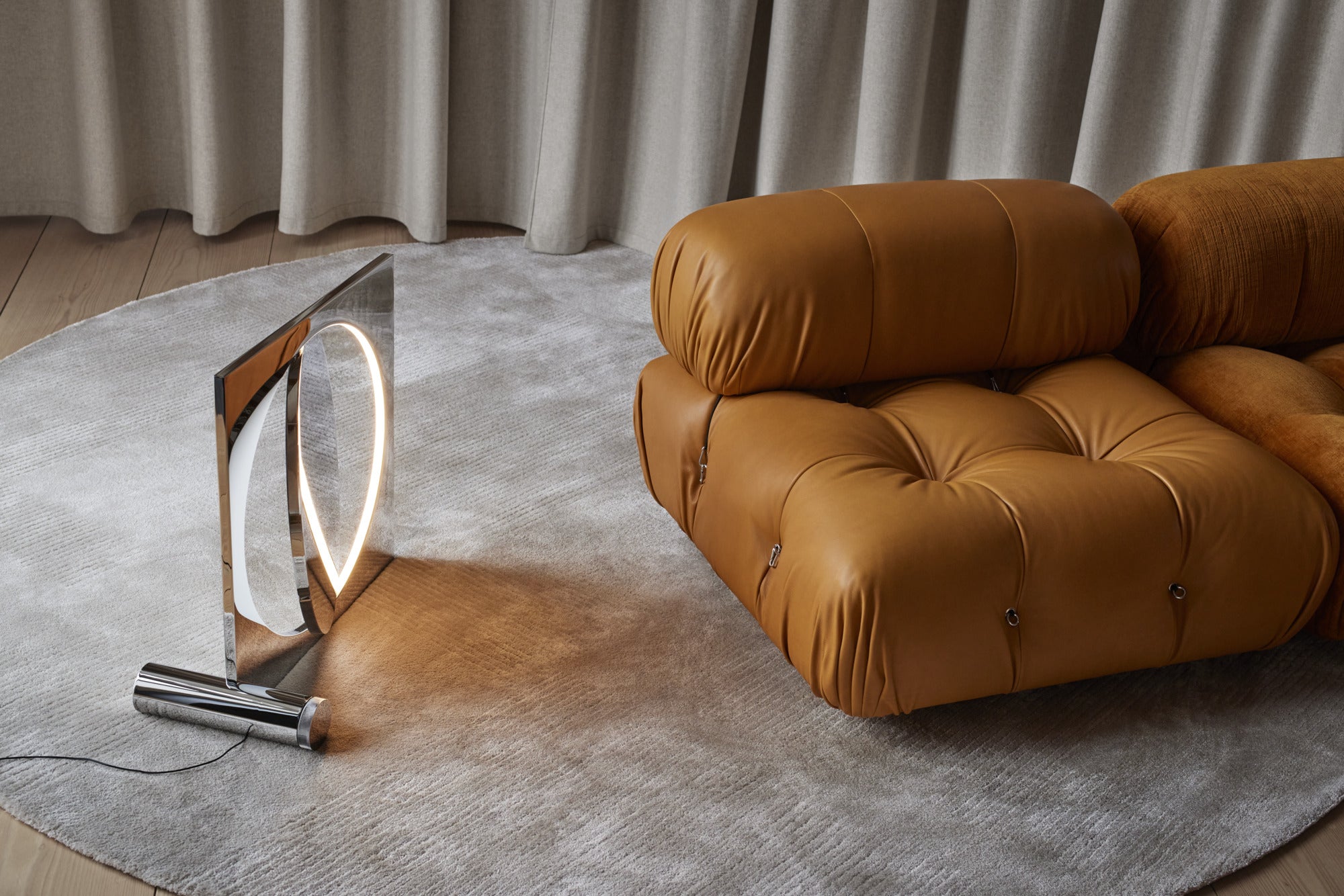 Stehlampe MOONSETTER verchromt