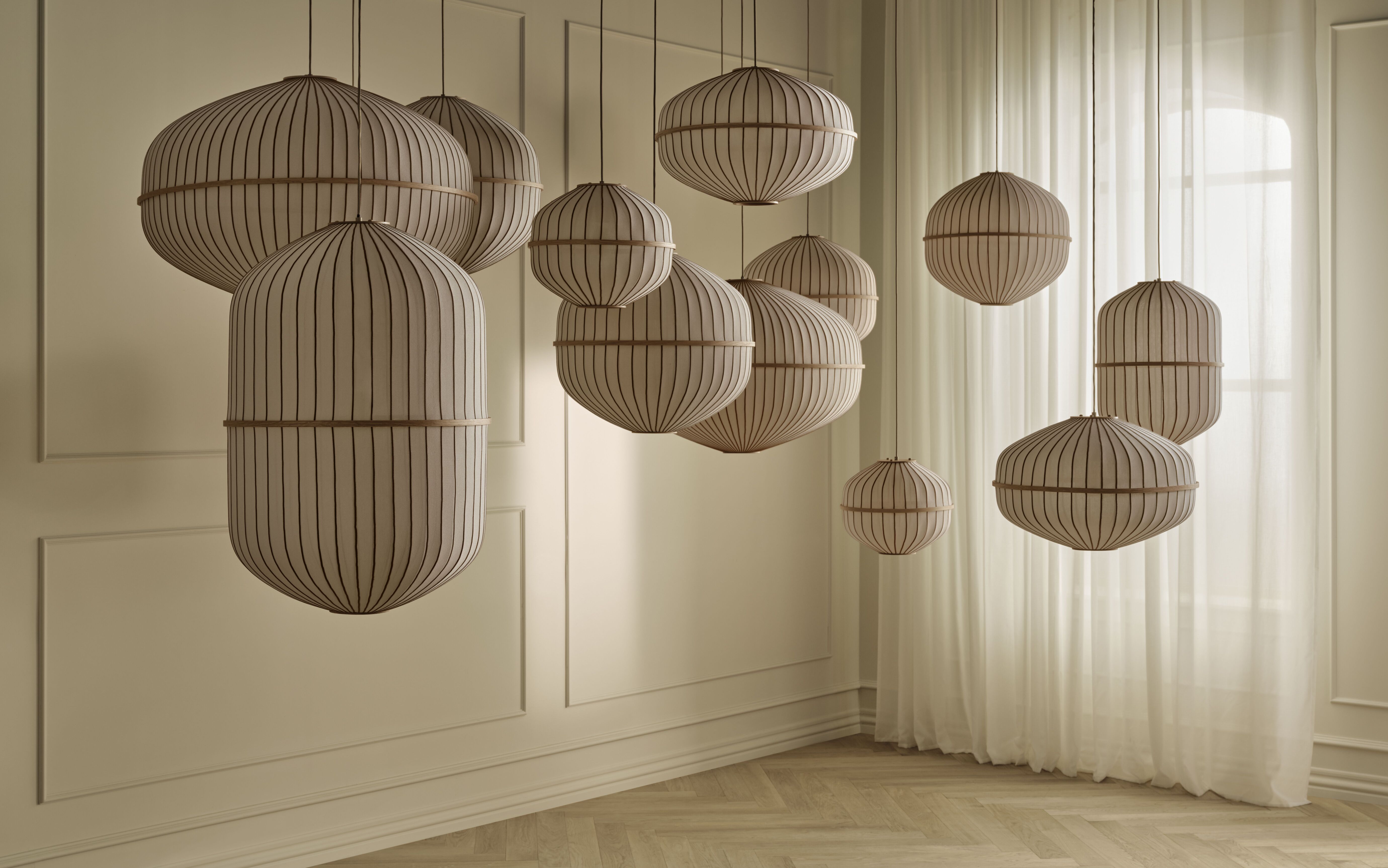 Lucén Beige hängende Lampe