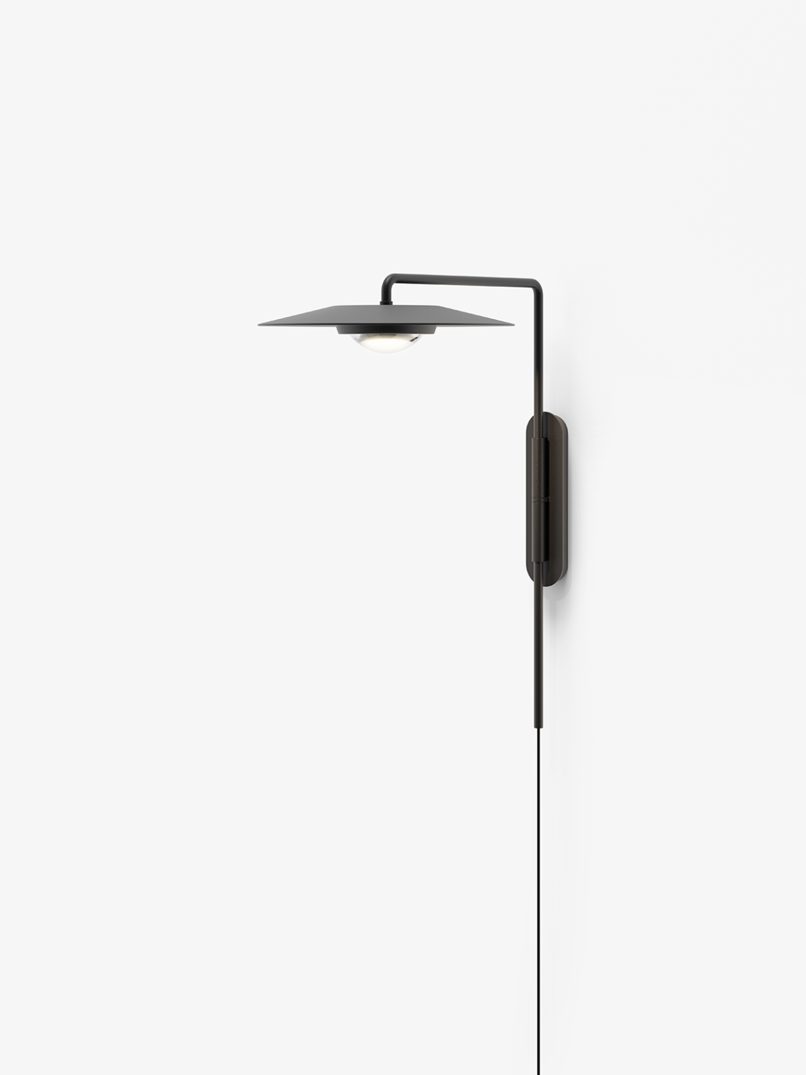 Wandleuchte mit Arm KOINÉ schwarz