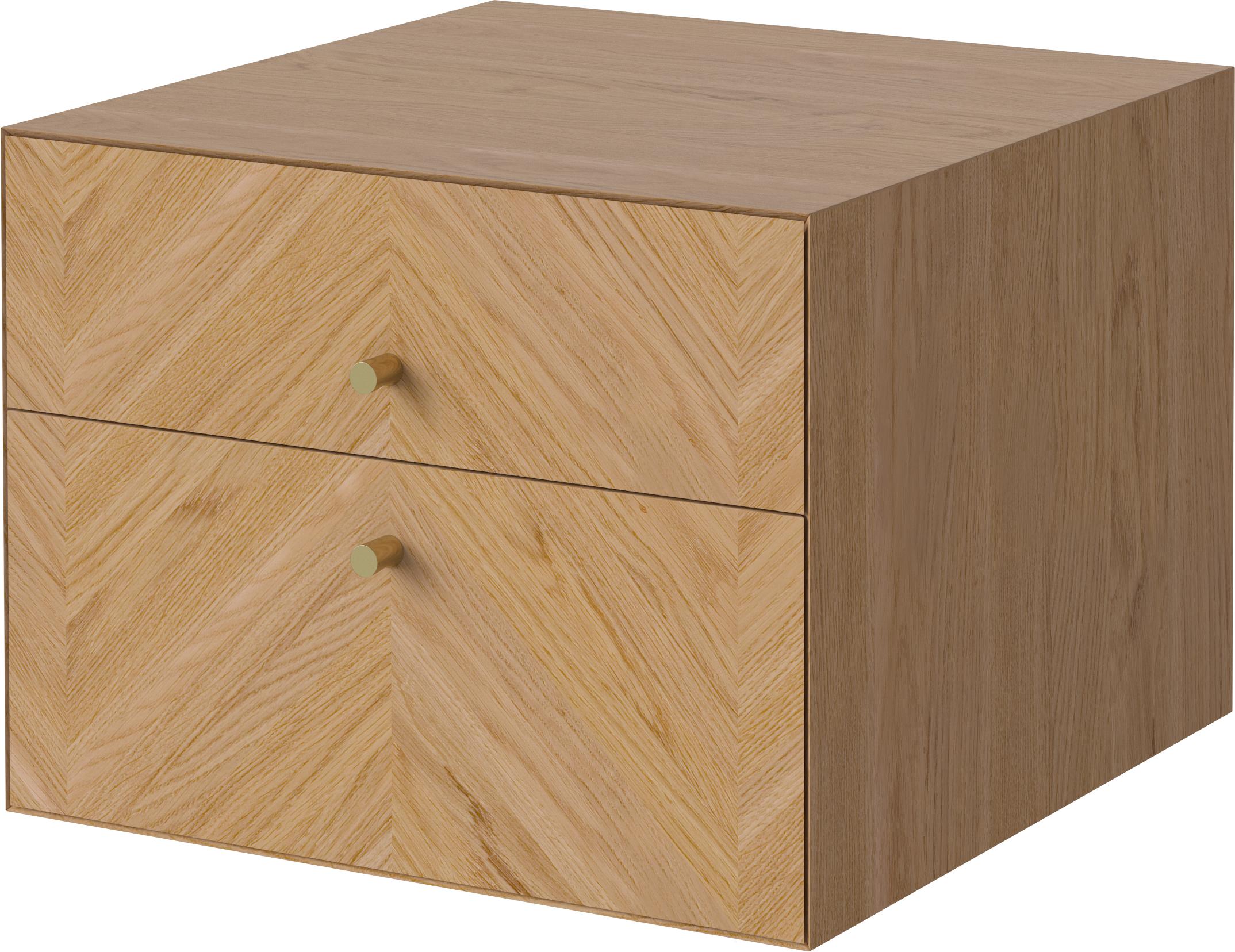 Luxe bedside table oak wood
