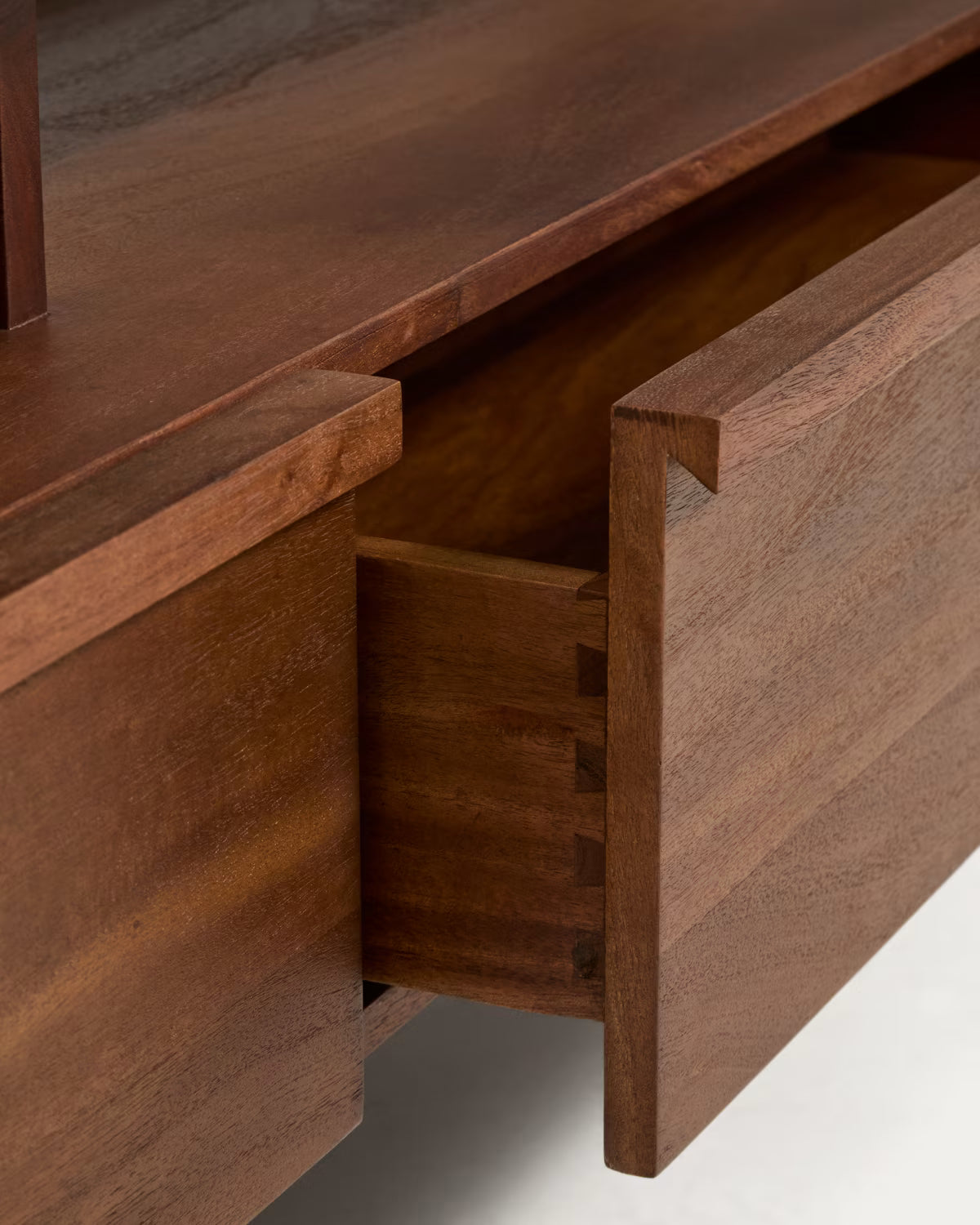 NORANI TV cabinet in light acacia wood and veneer