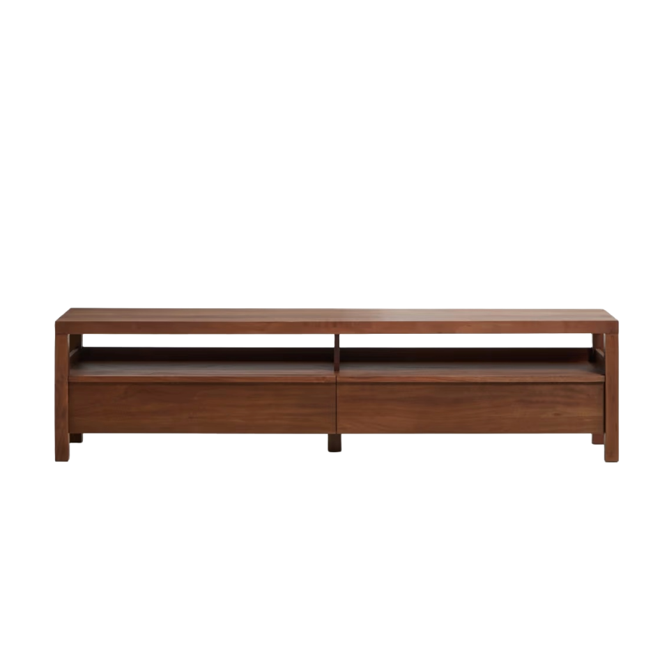 NORANI TV cabinet in light acacia wood and veneer
