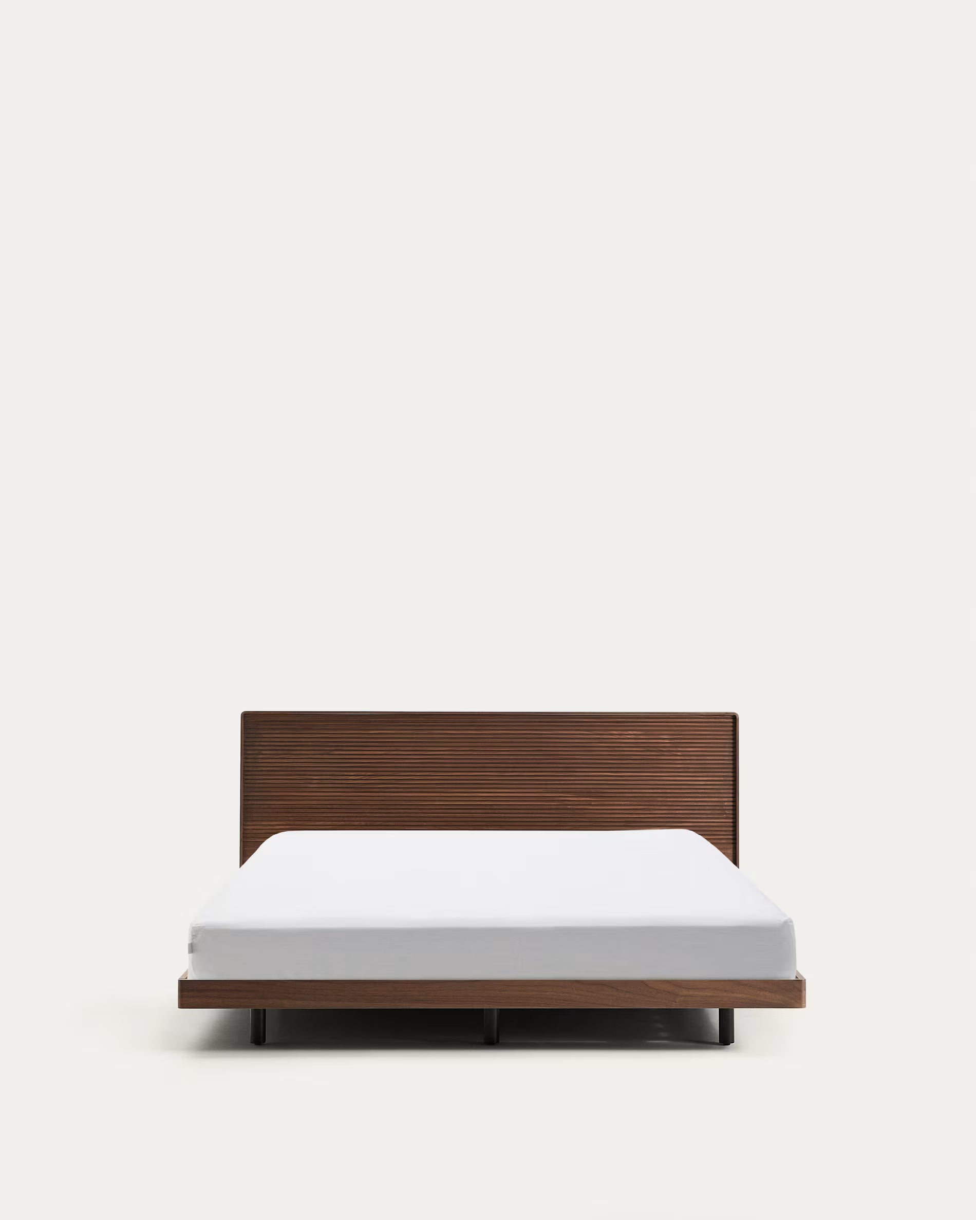 Bett NORLEN dunkelbraun Nussfurnier