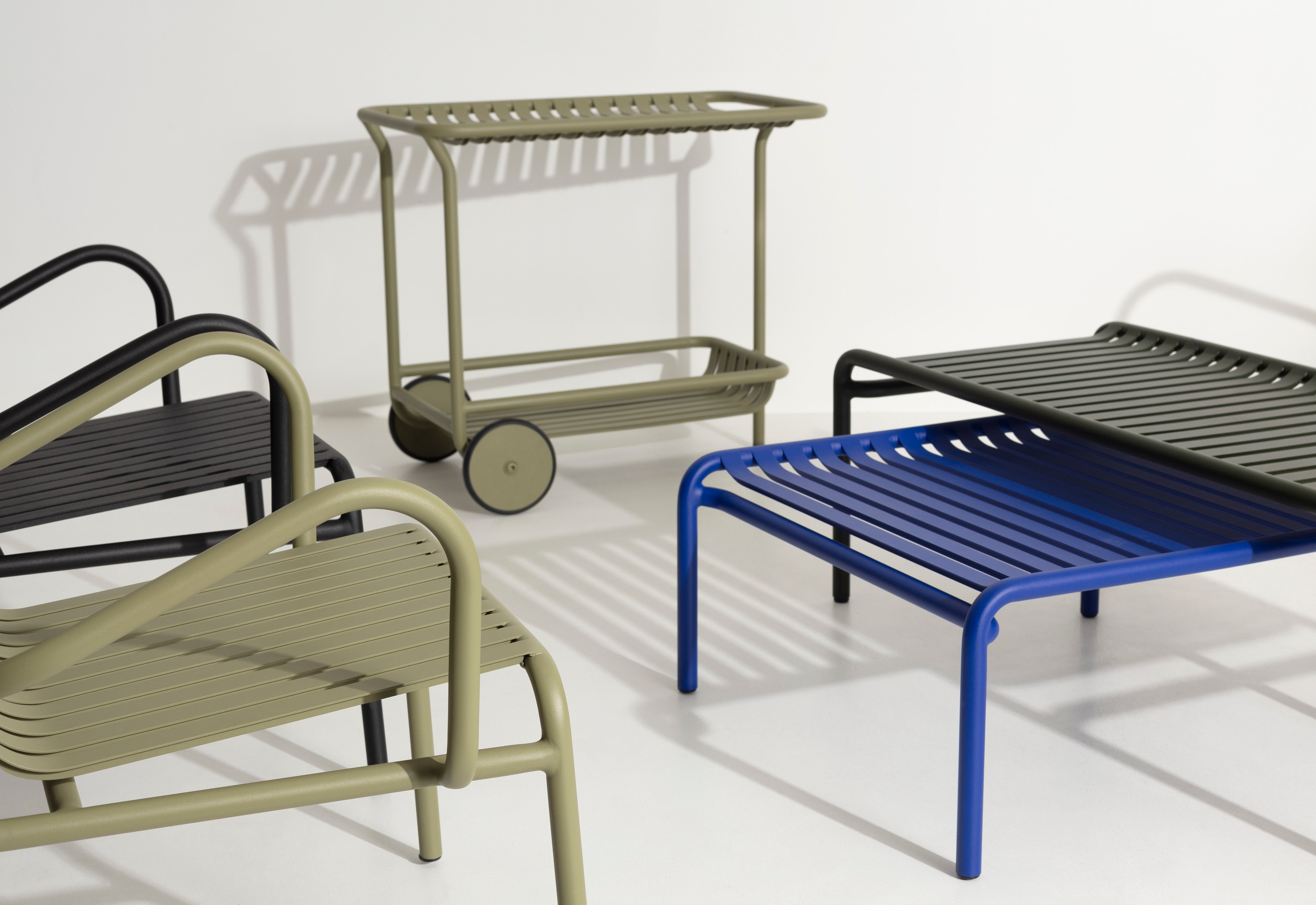 WEEK-END garden armchair in dove blue