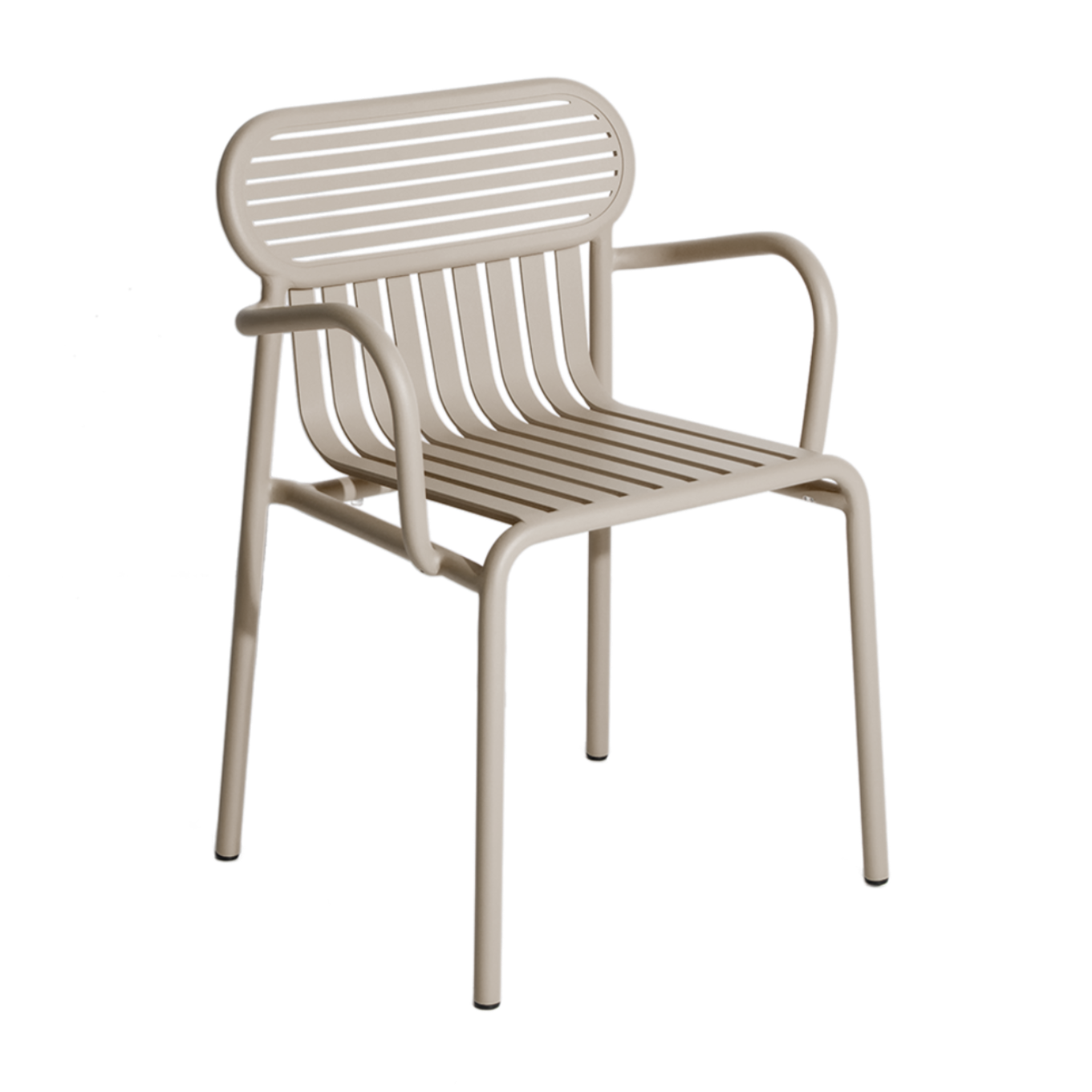 WEEK-END Beige Garden Chair with Armrests