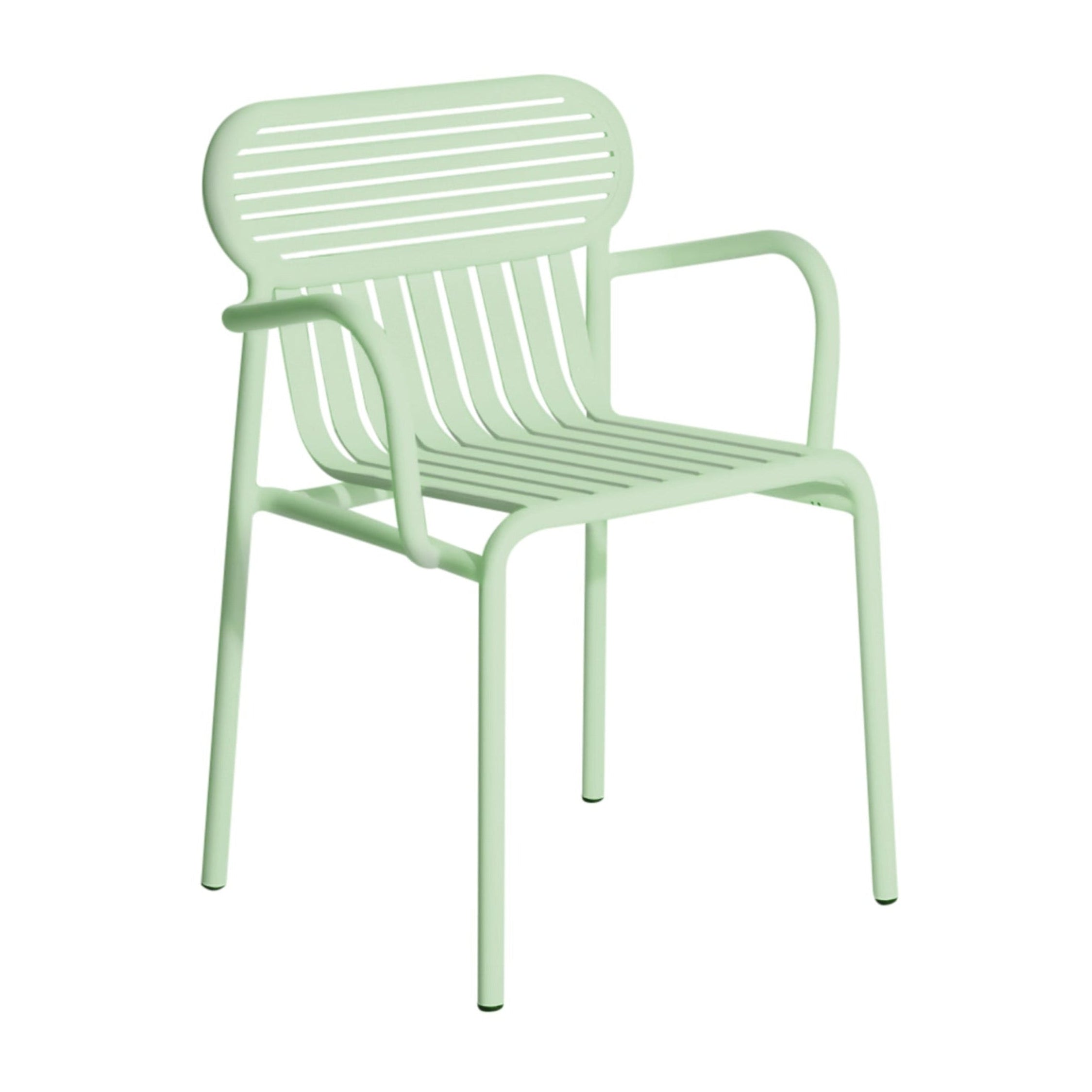 WEEK-END pastel green garden chair with armrests