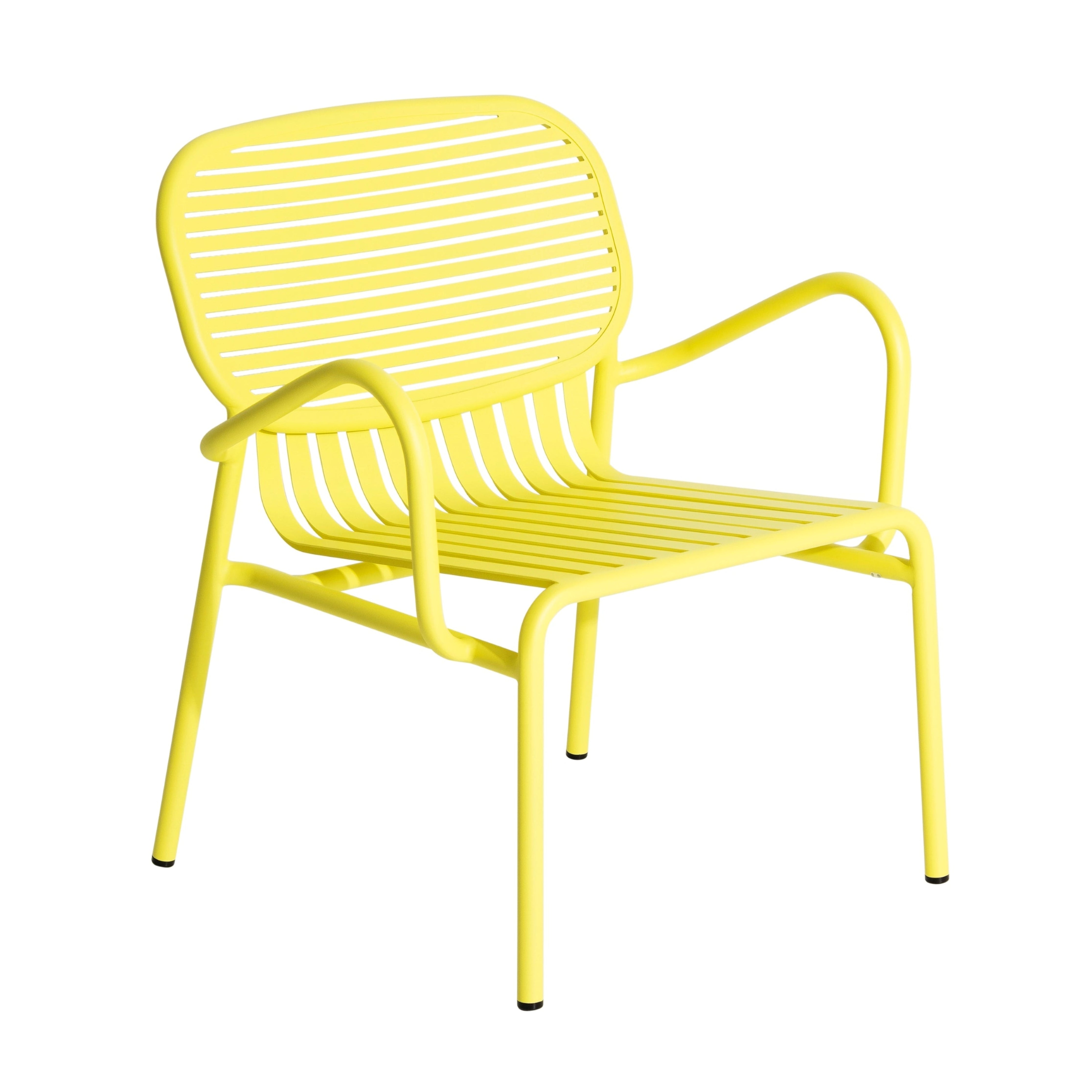 WEEK-END garden armchair in bright yellow