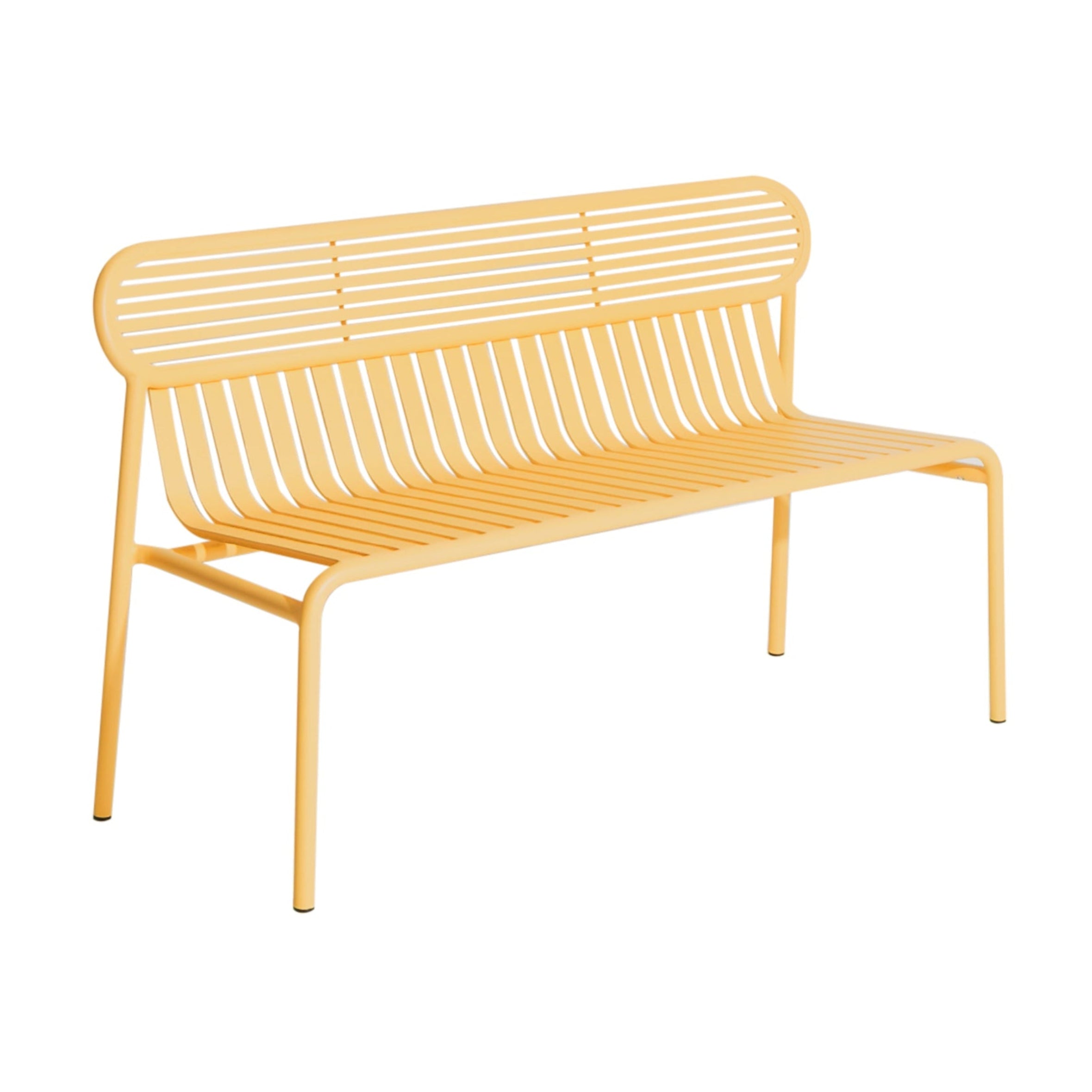WEEK-END garden bench with backrest in dark yellow