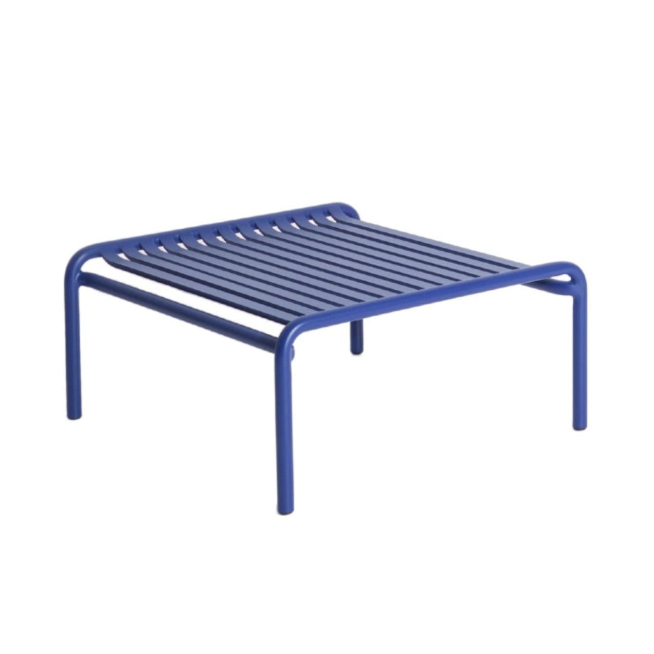 Square outdoor coffee table WEEK-END in dark blue
