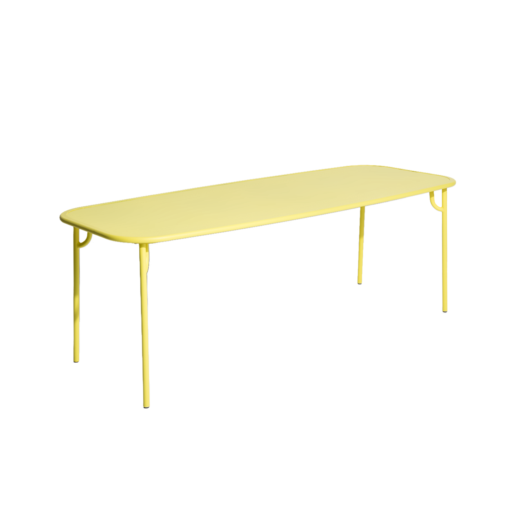 WEEK-END garden table in bright yellow