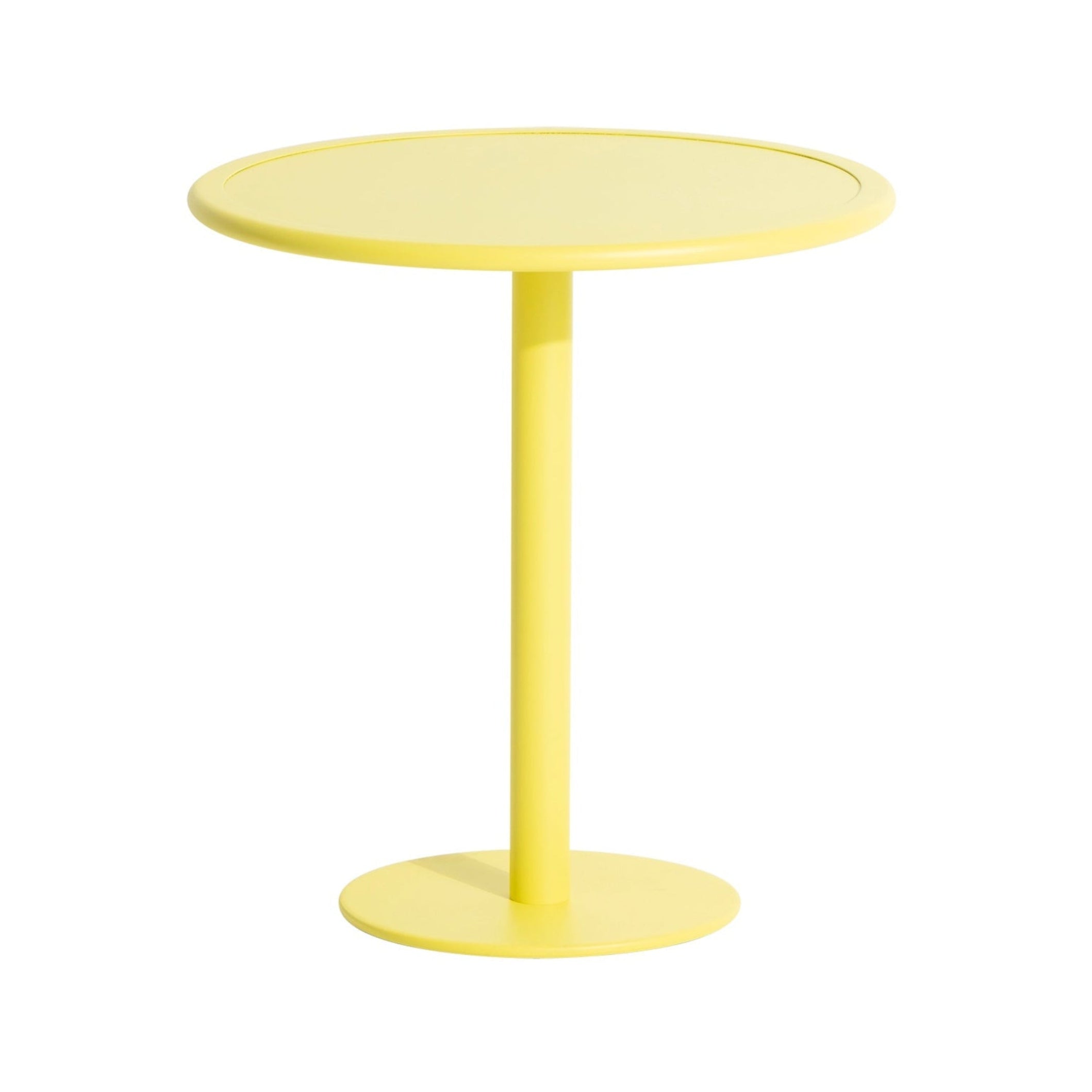 WEEK-END Round Garden Table in Bright Yellow