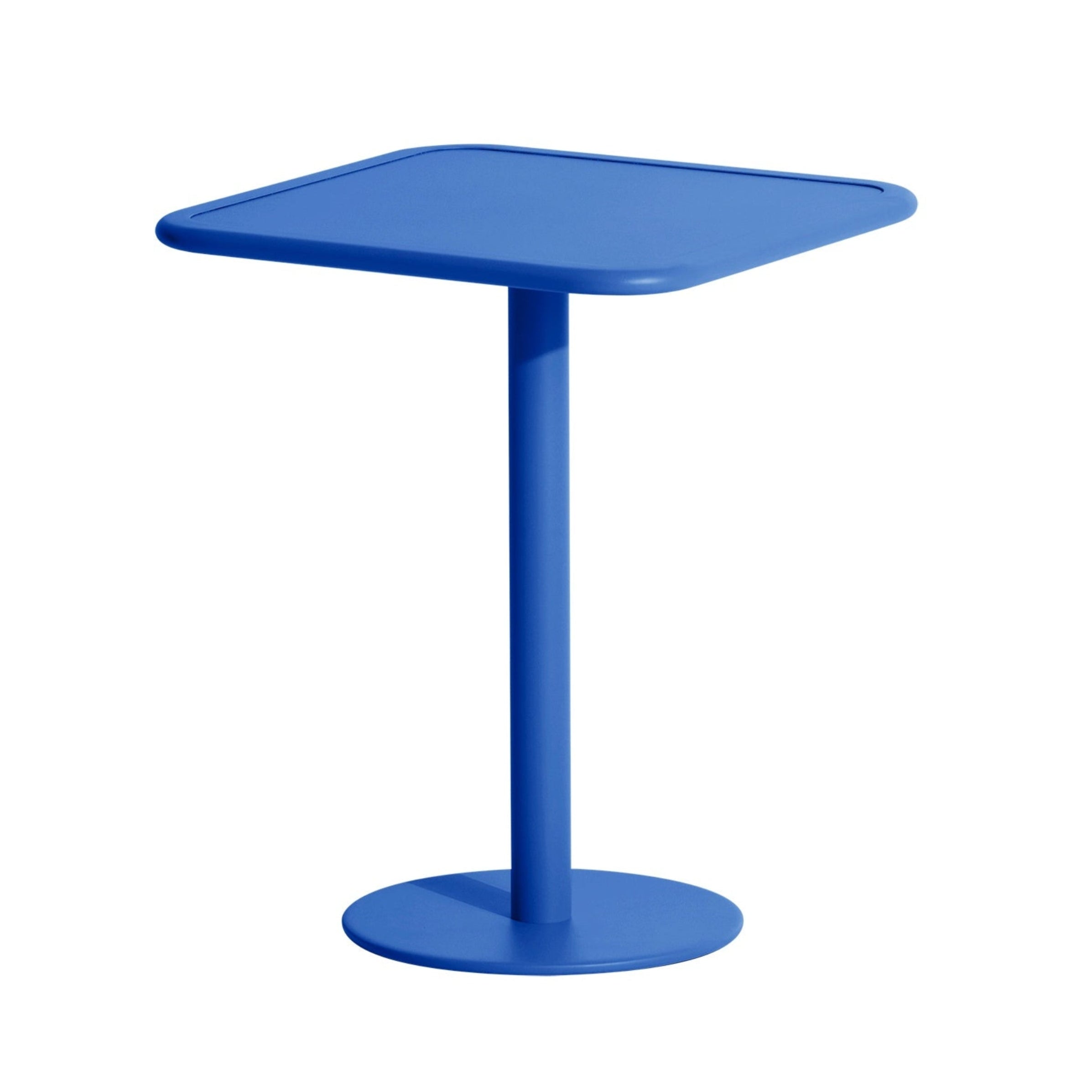 WEEK-END dark blue square garden table