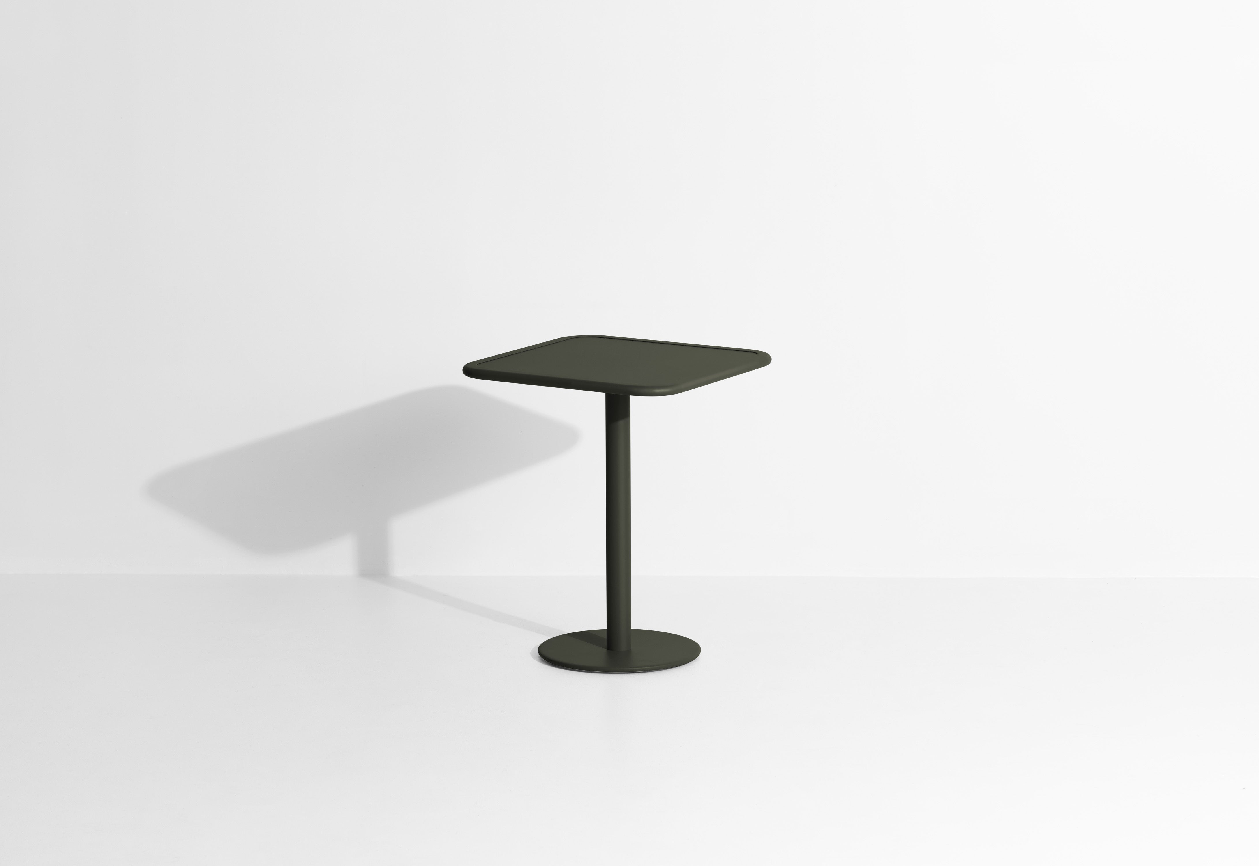 WEEK-END dark green square garden table
