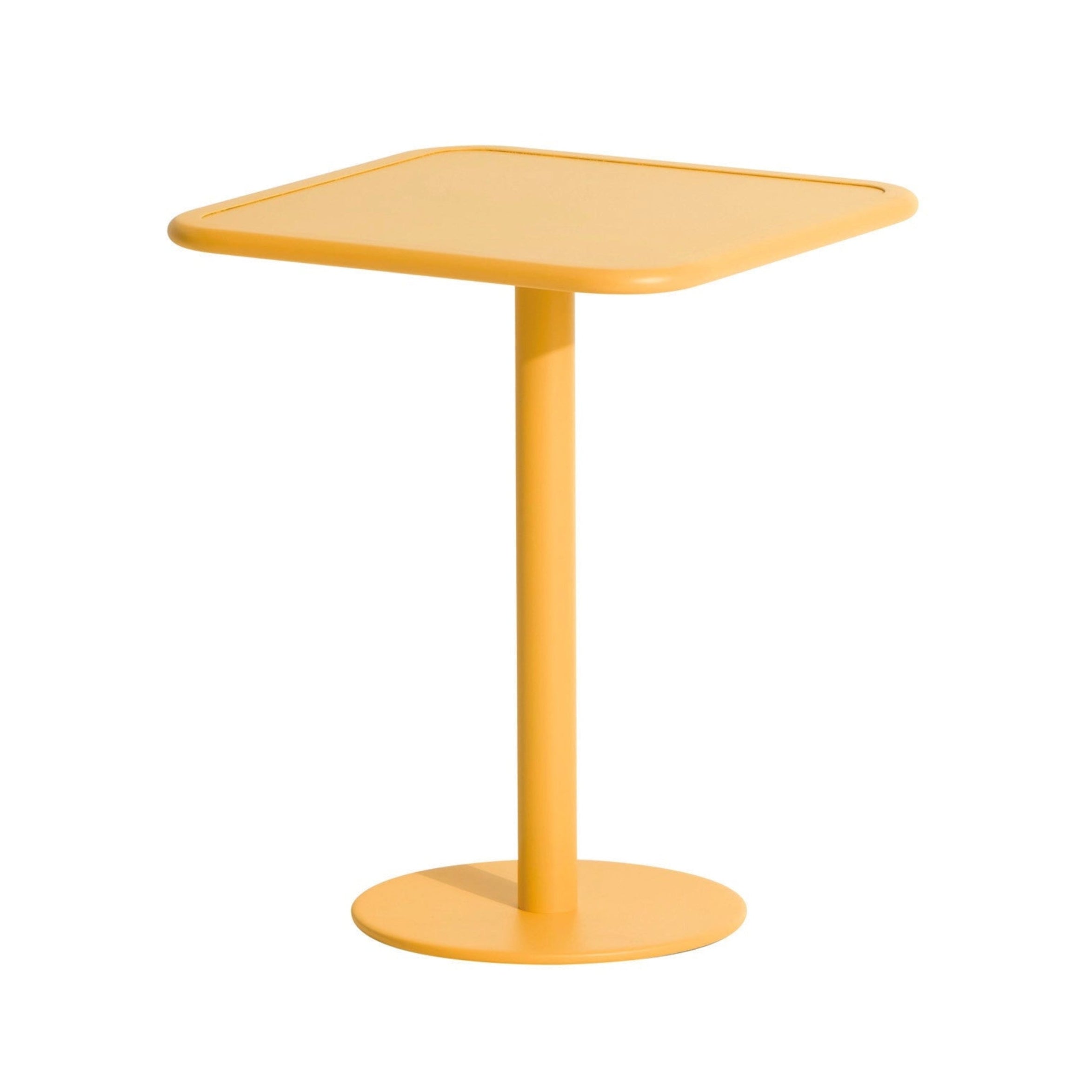WEEK-END dark yellow square garden table