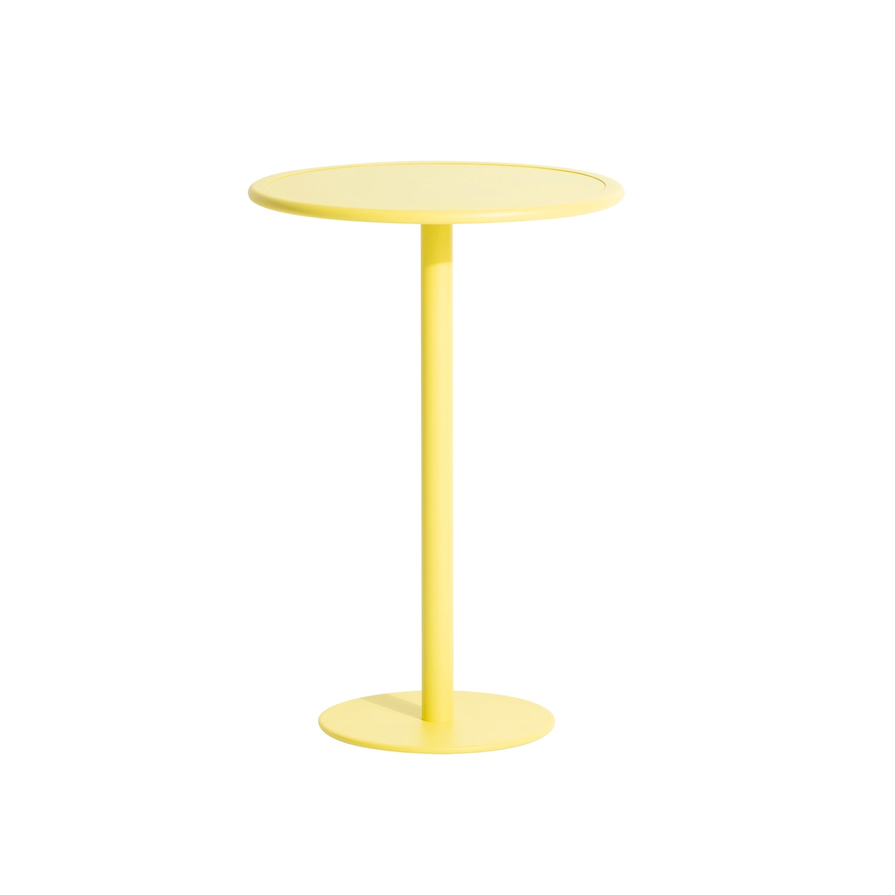 WEEK-END Round Garden Table in Bright Yellow