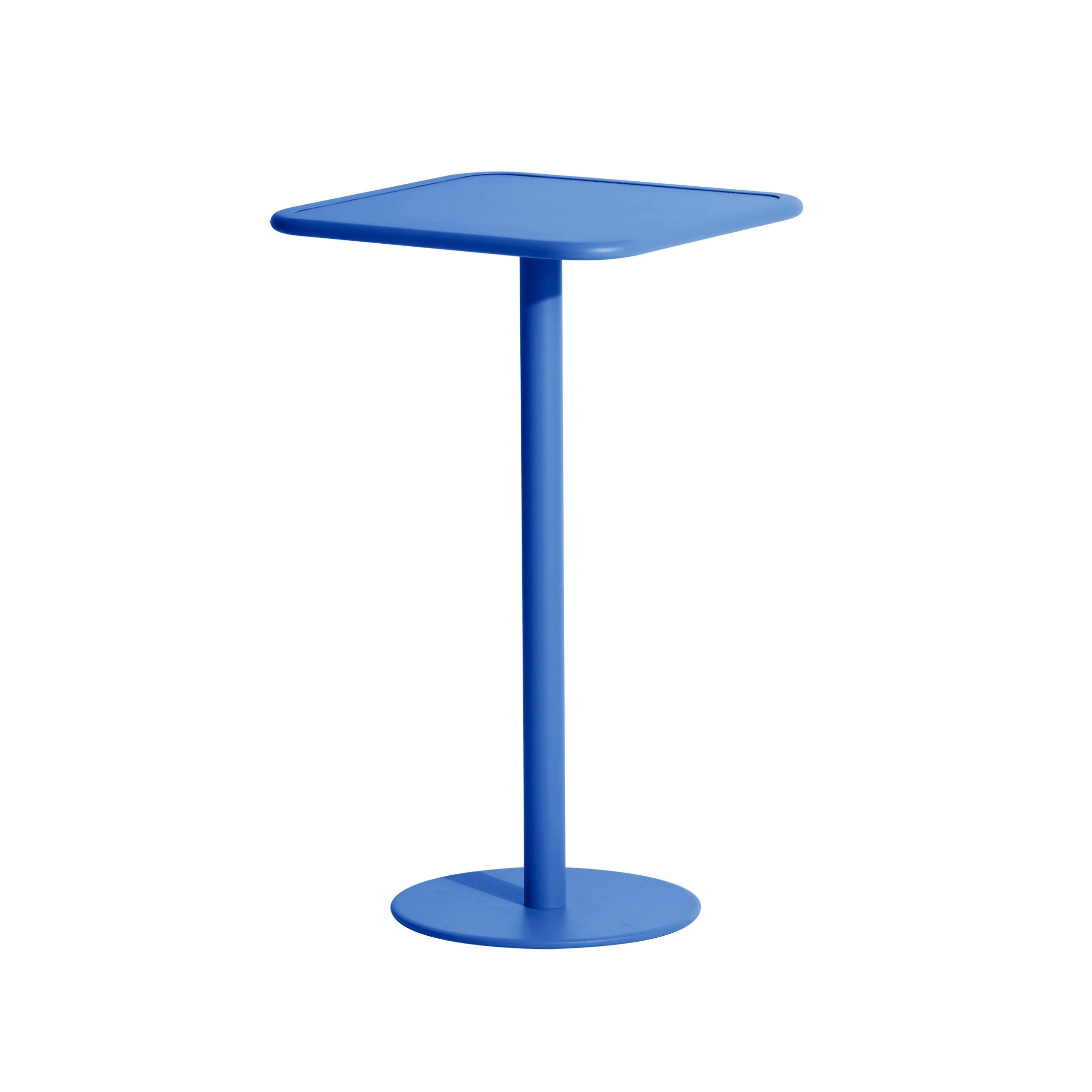 WEEK-END dark blue square garden table