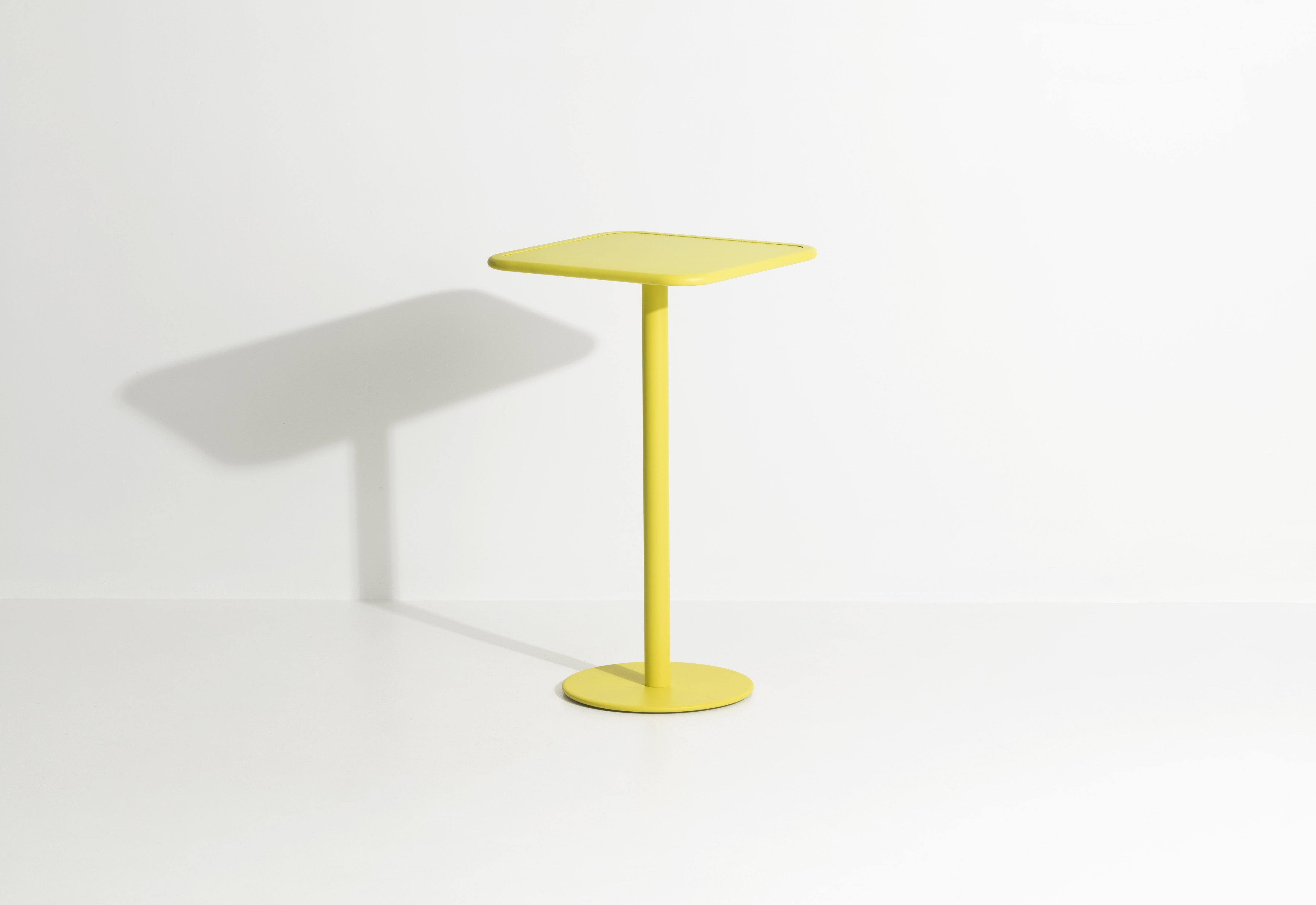 WEEK-END Square Garden Table in Bright Yellow