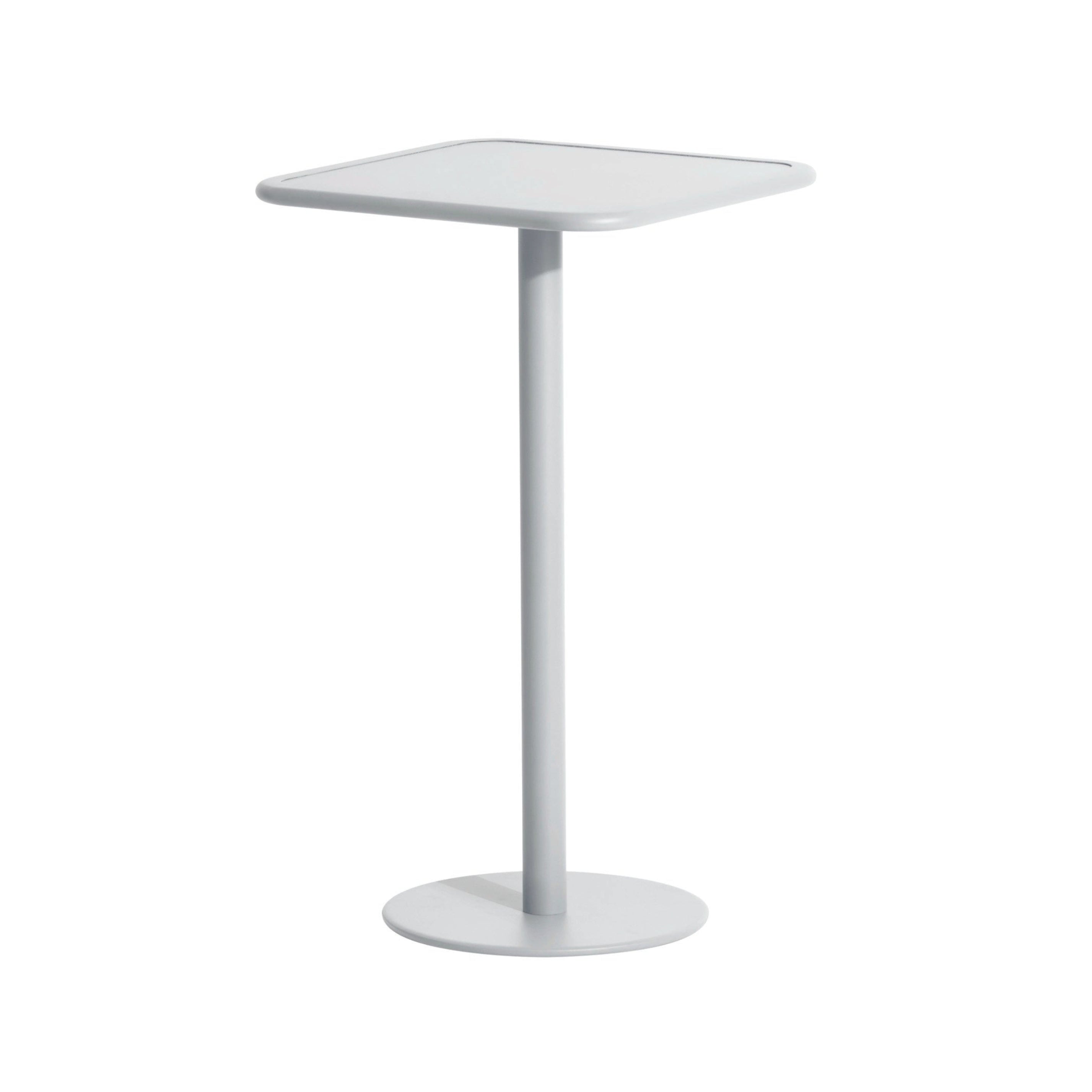 WEEK-END Pearl Gray Square Garden Table