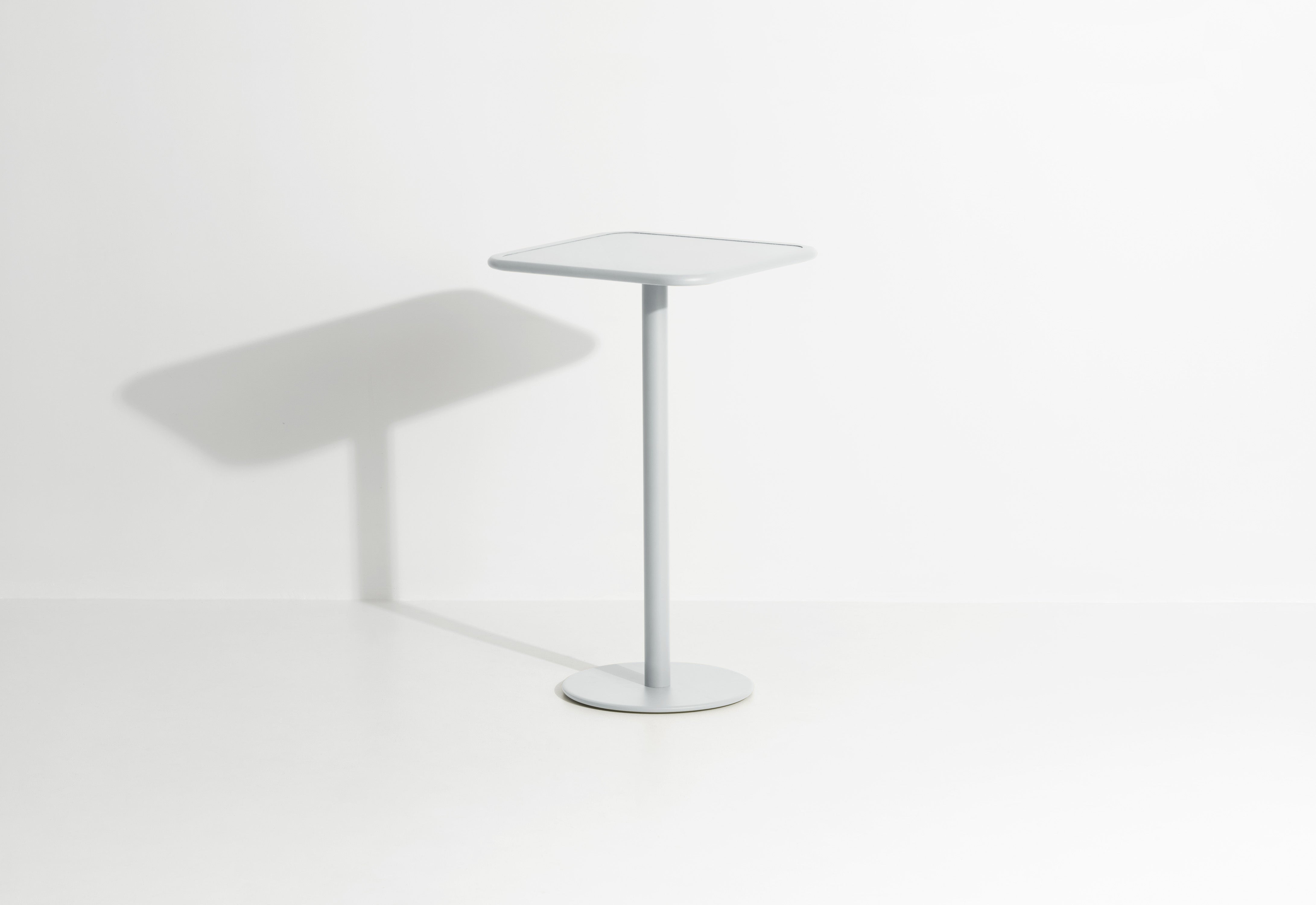 WEEK-END Pearl Gray Square Garden Table