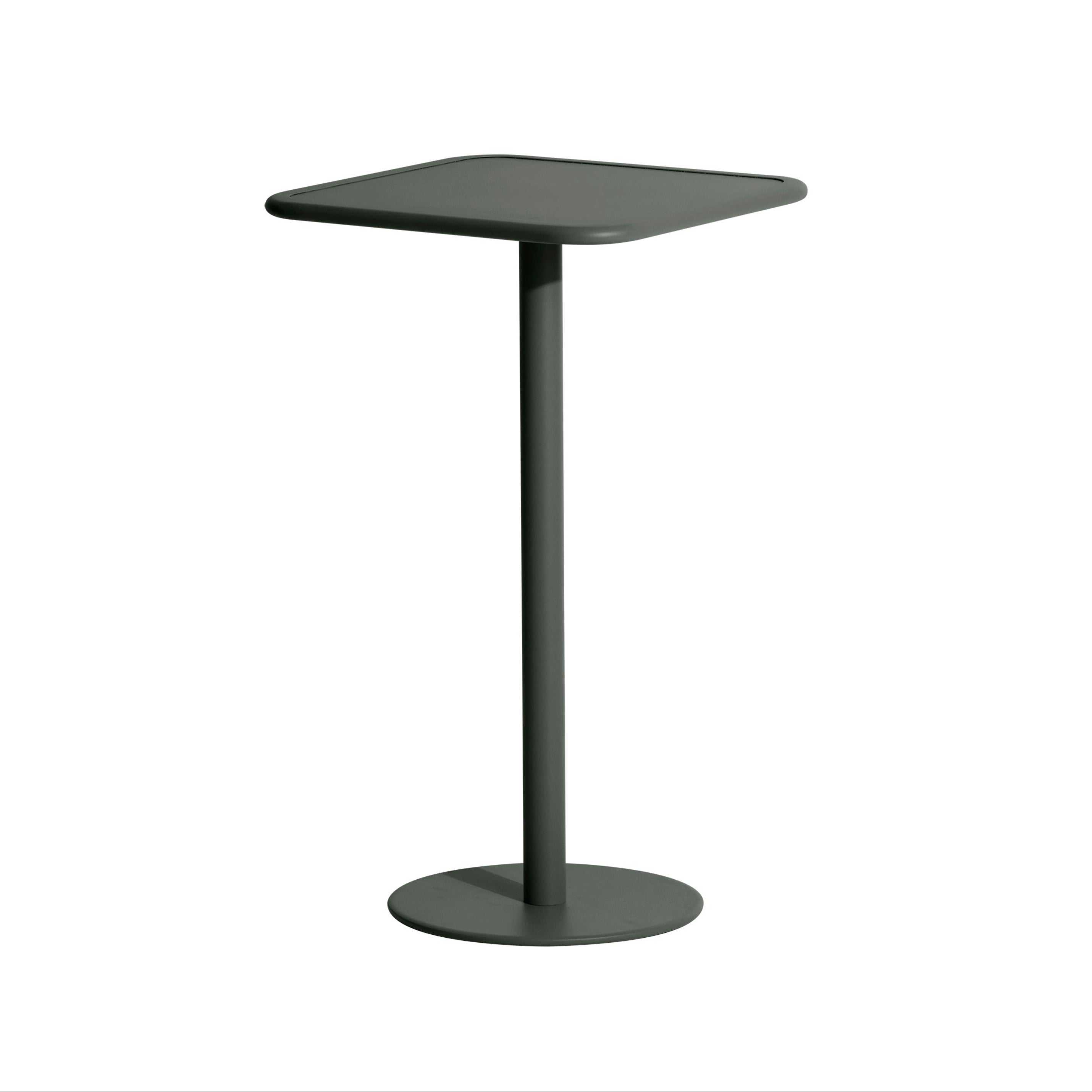 WEEK-END dark green square garden table
